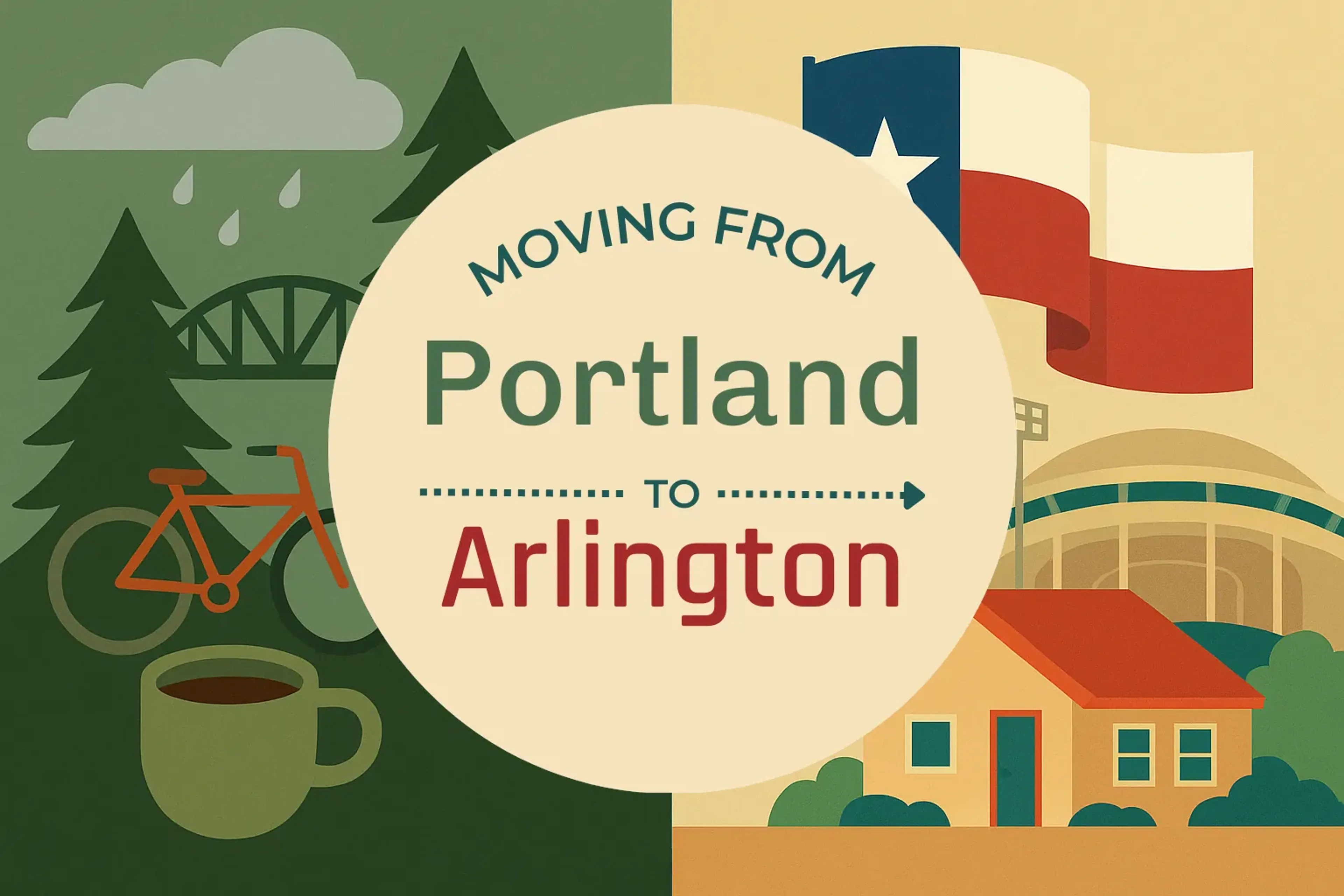 Side-by-side comparison of Portland to Arlington moving companies
