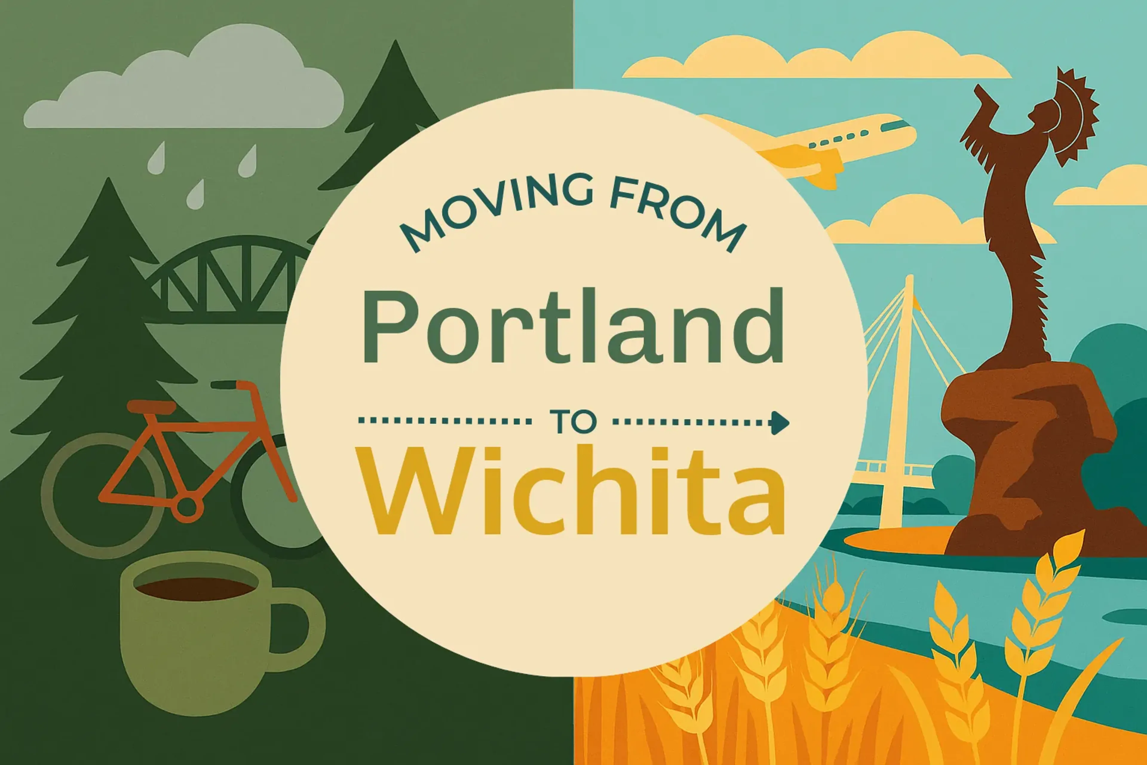 Side-by-side comparison of Portland to Wichita moving companies