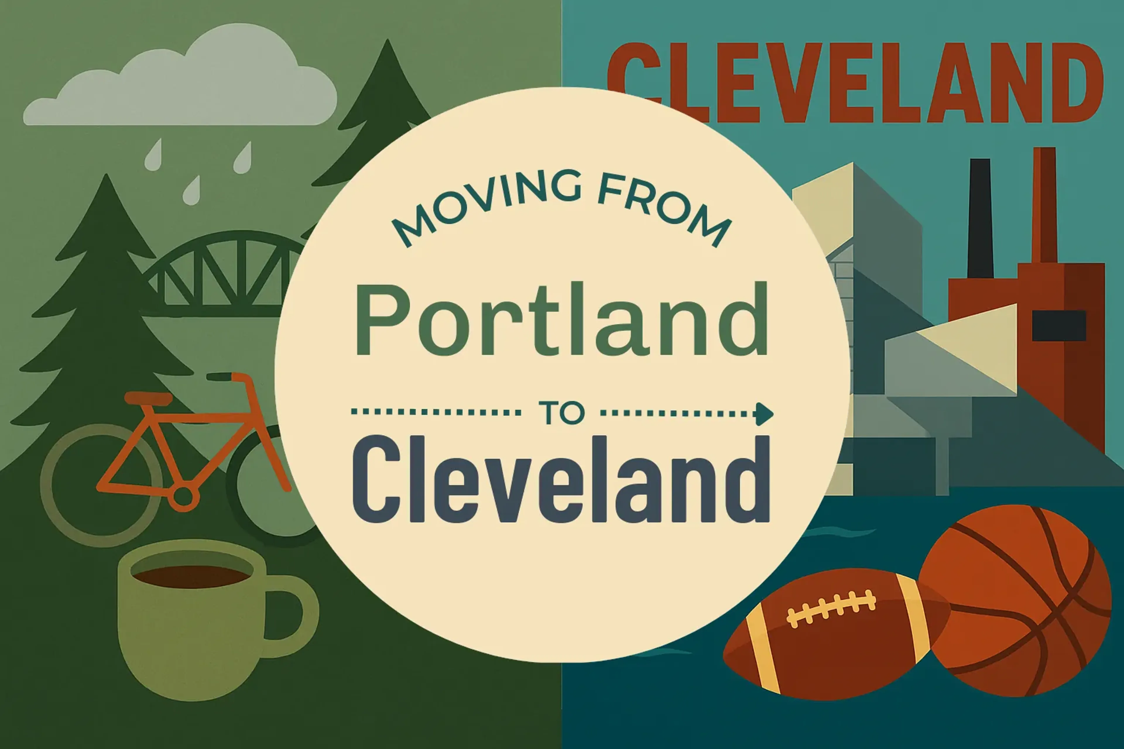 Side-by-side comparison of Portland to Cleveland moving companies