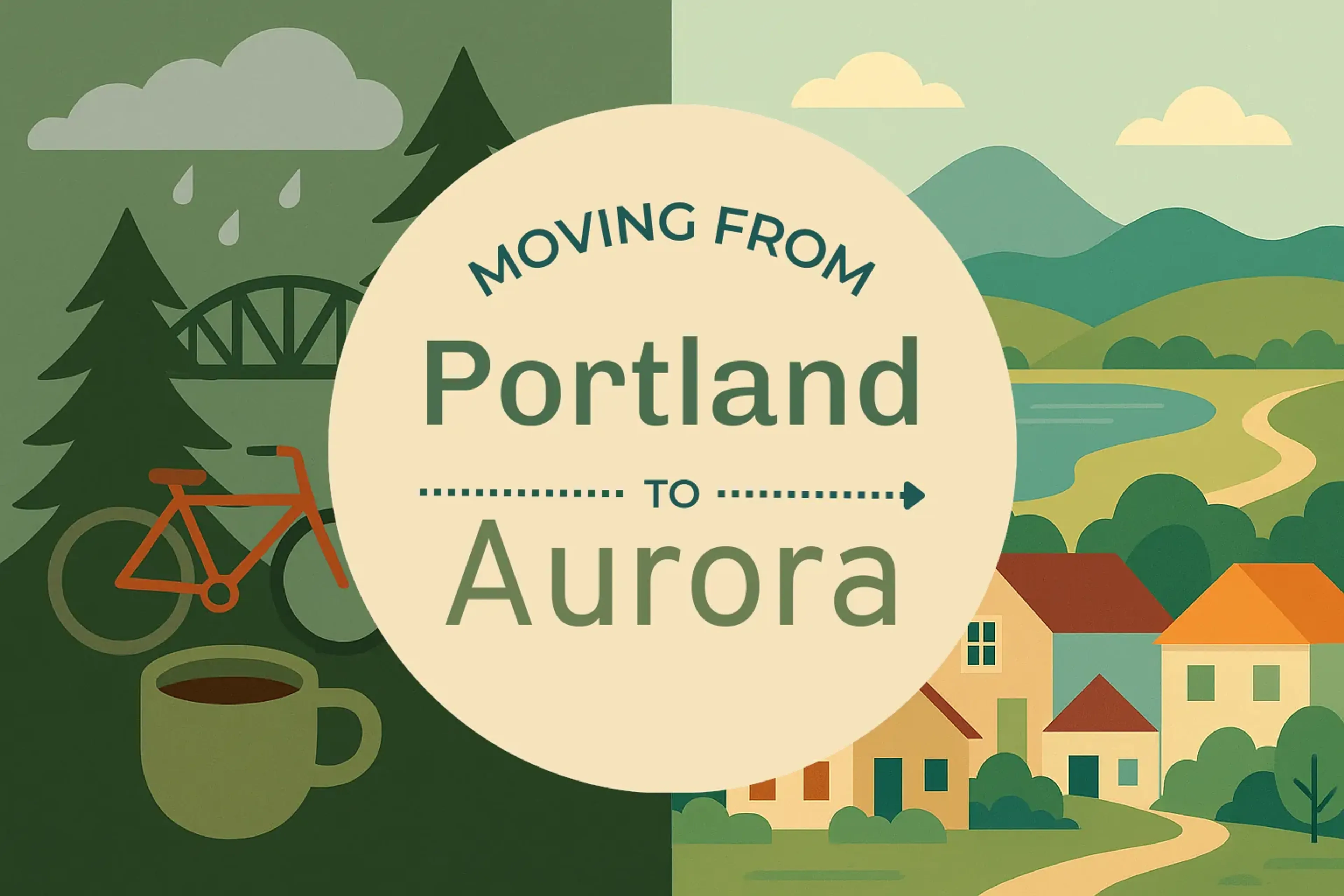 Side-by-side comparison of Portland to Aurora moving companies