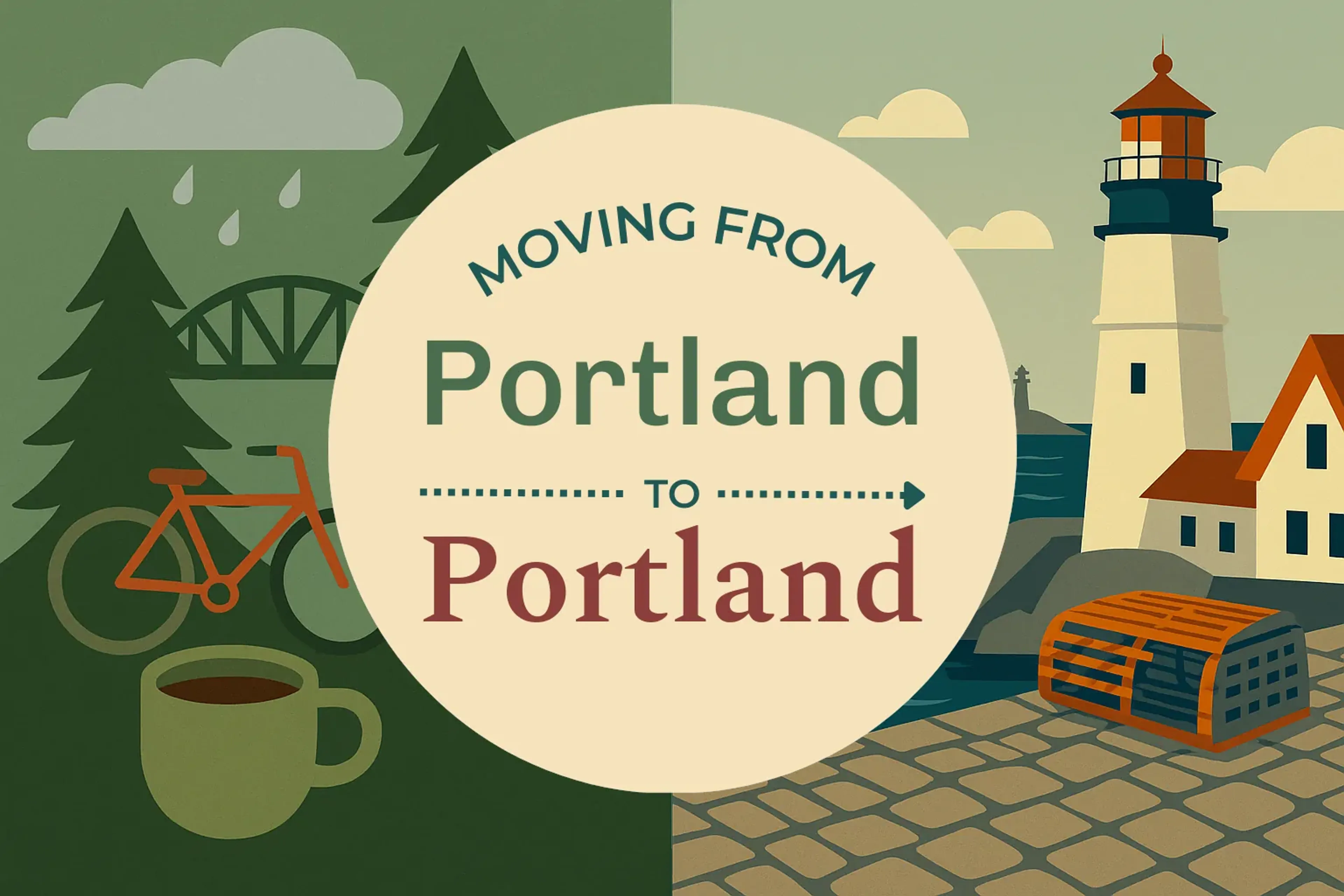 Side-by-side comparison of Portland to Portland moving companies