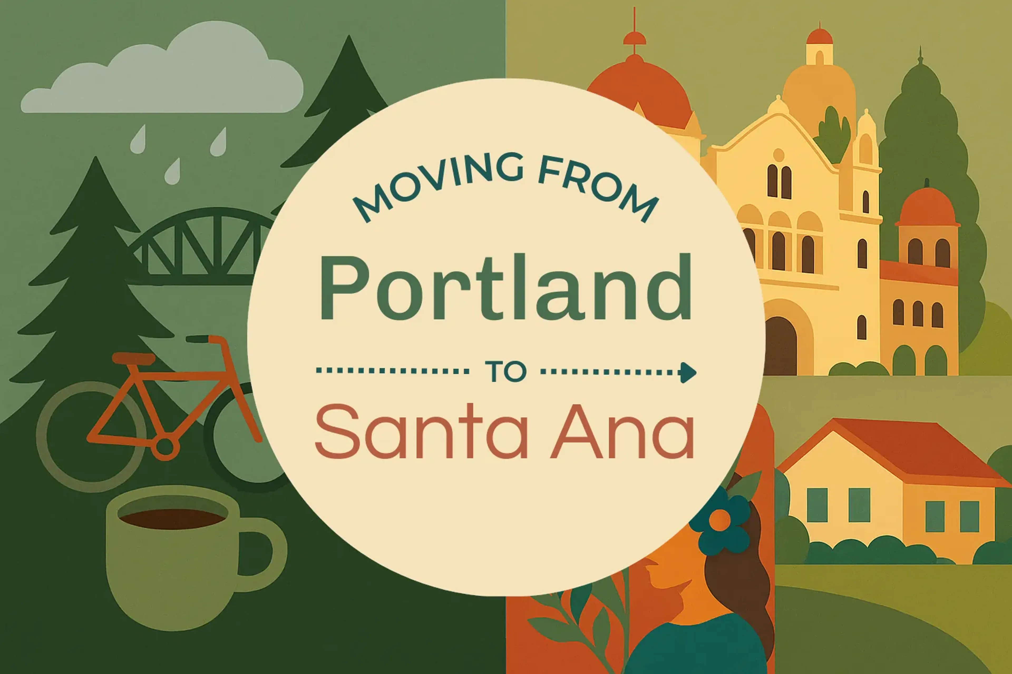 Side-by-side comparison of Portland to Santa Ana moving companies