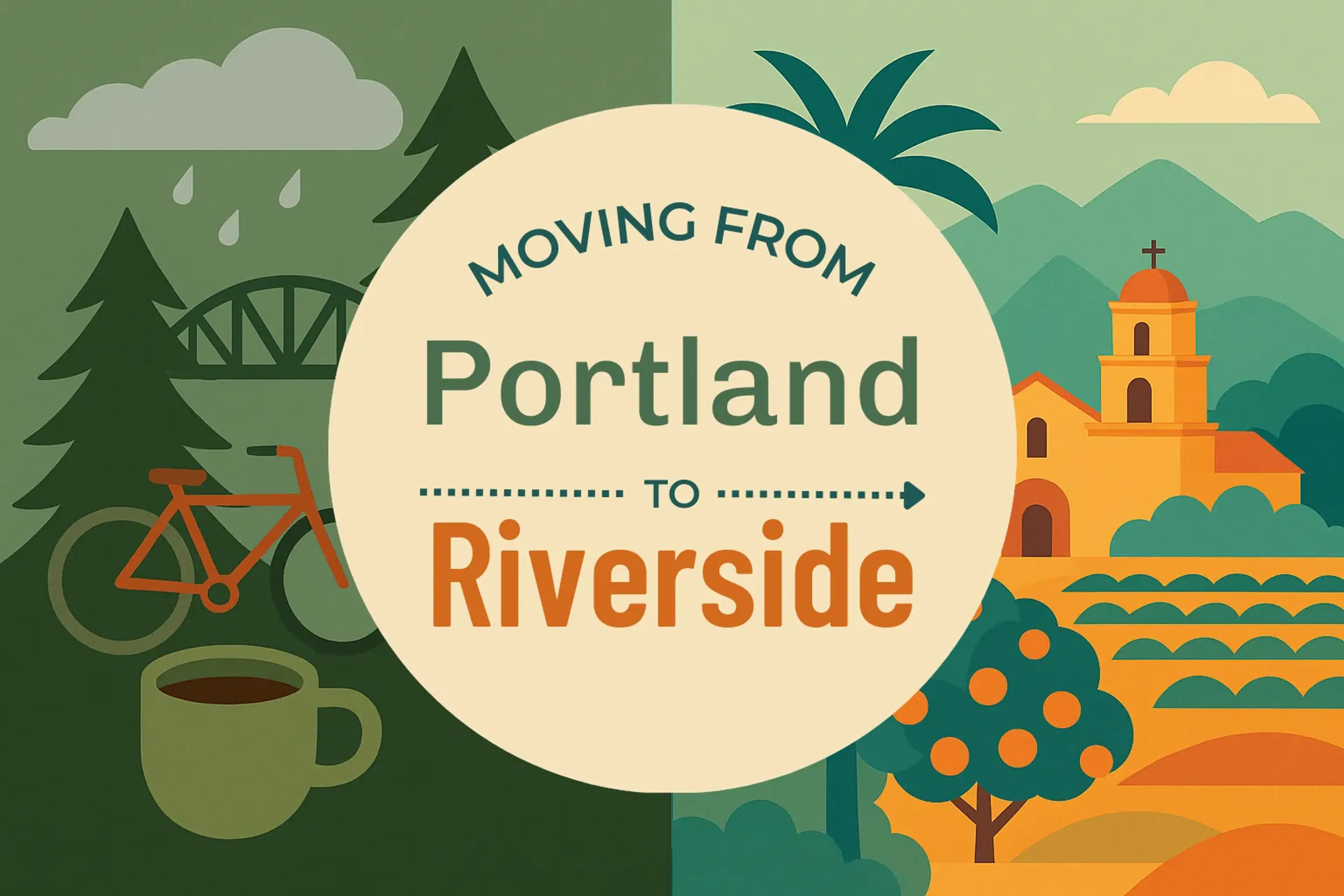 Side-by-side comparison of Portland to Riverside moving companies