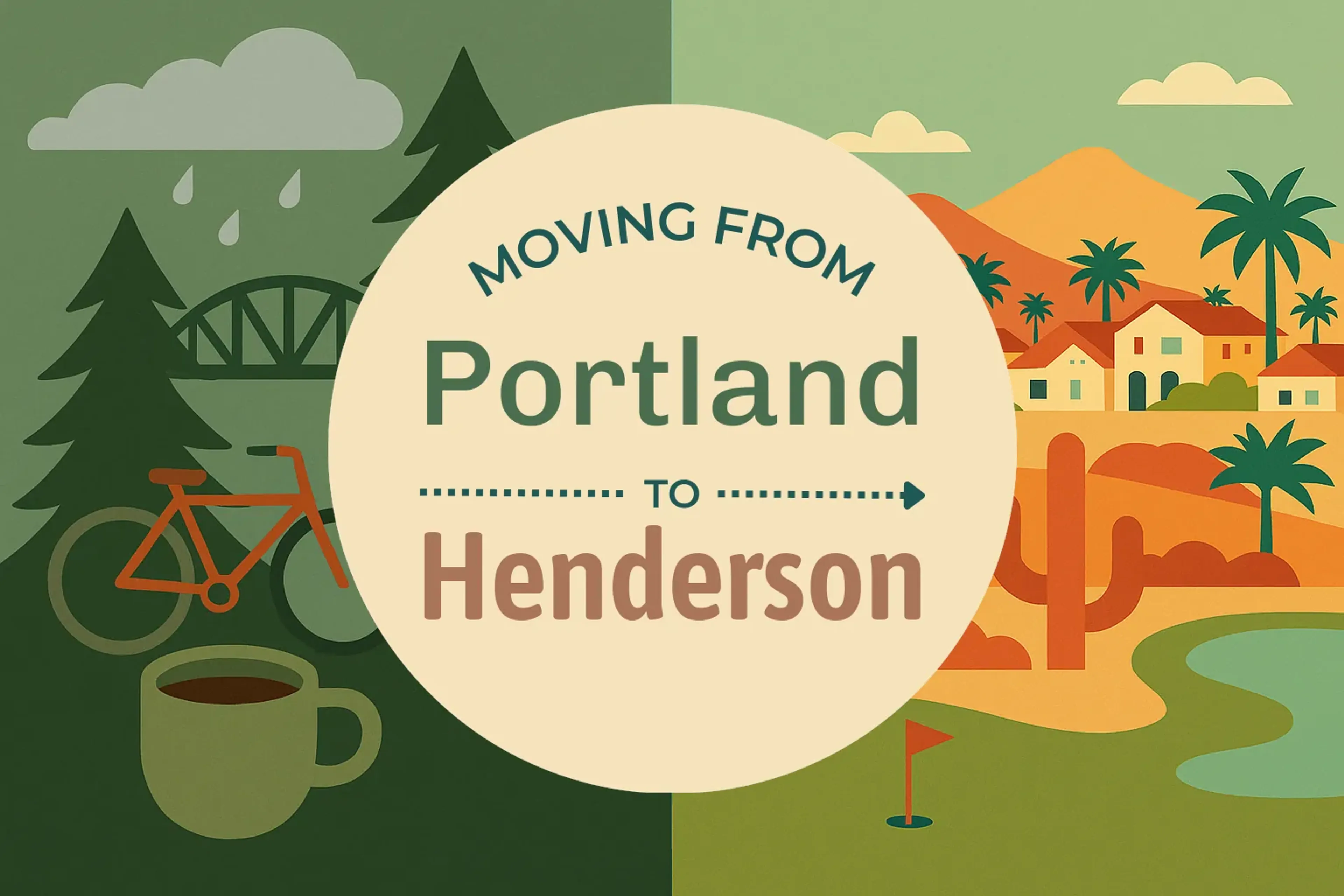 Side-by-side comparison of Portland to Henderson moving companies