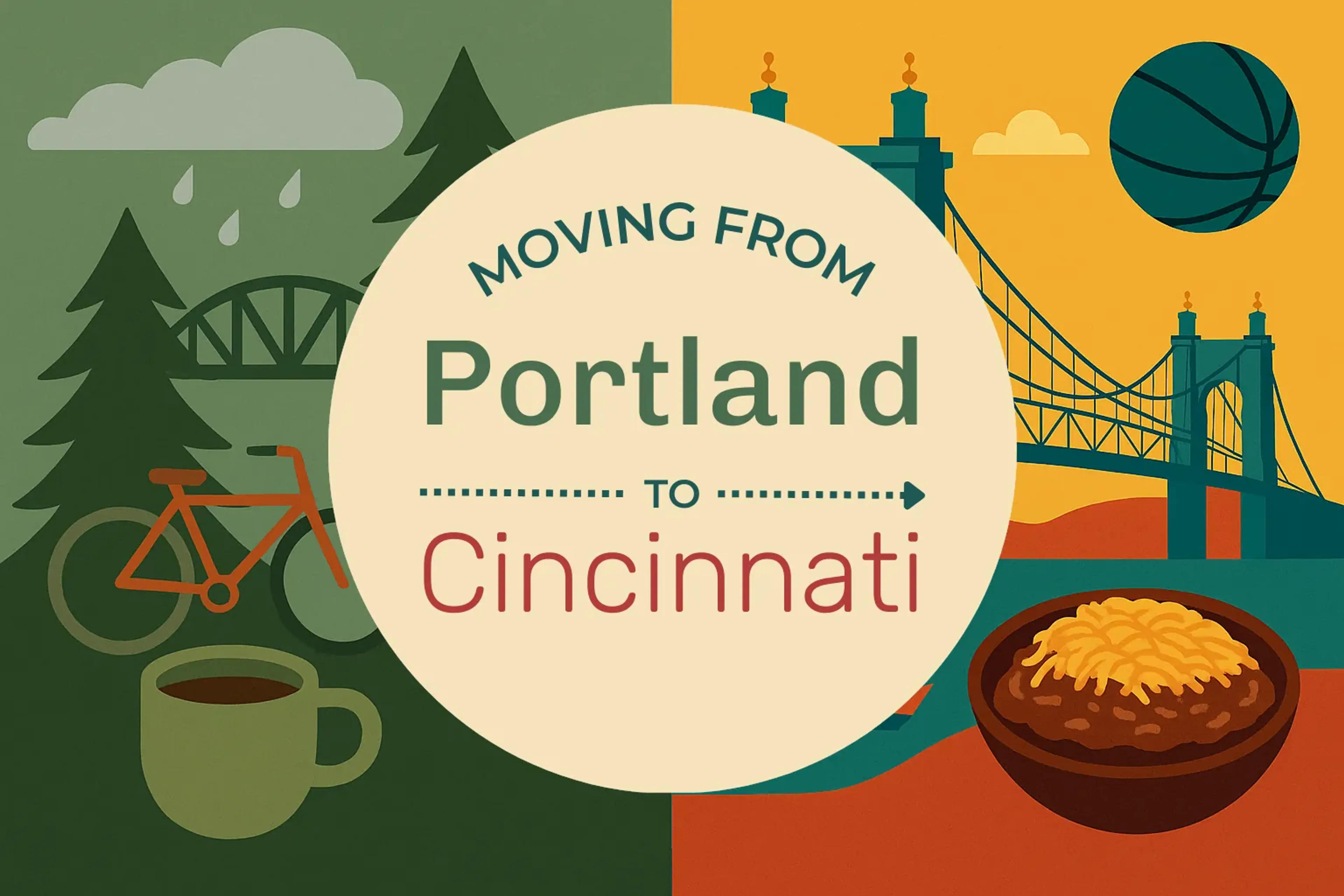 Side-by-side comparison of Portland to Cincinnati moving companies