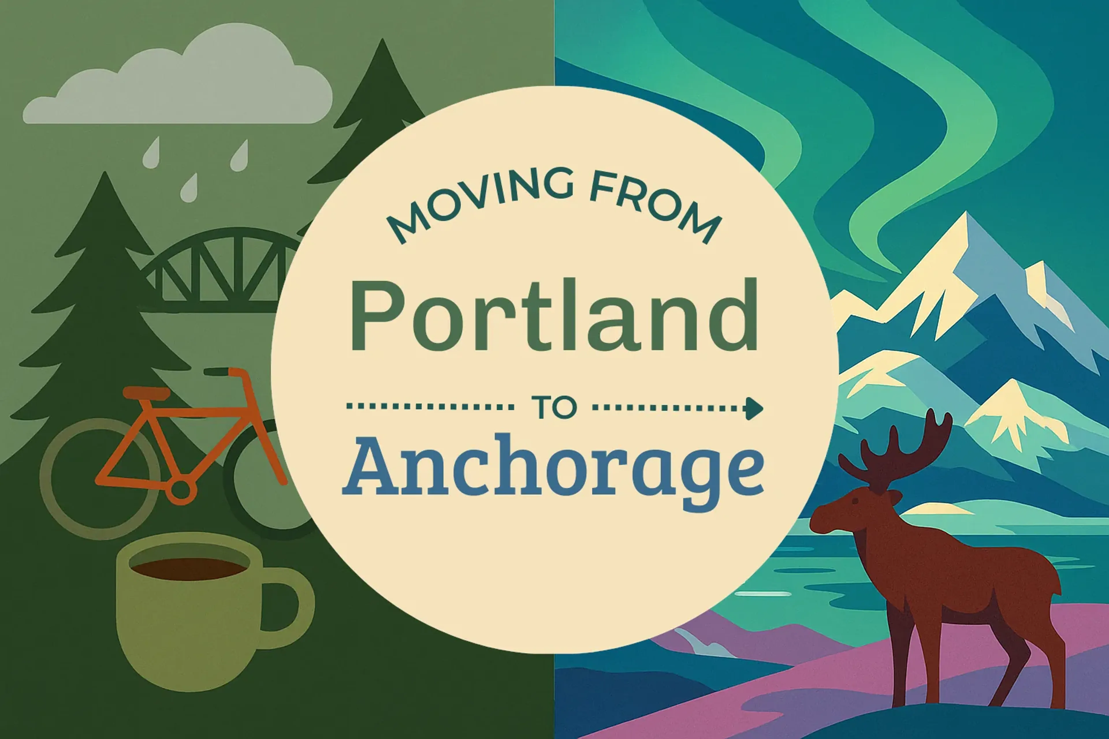 Side-by-side comparison of Portland to Anchorage moving companies