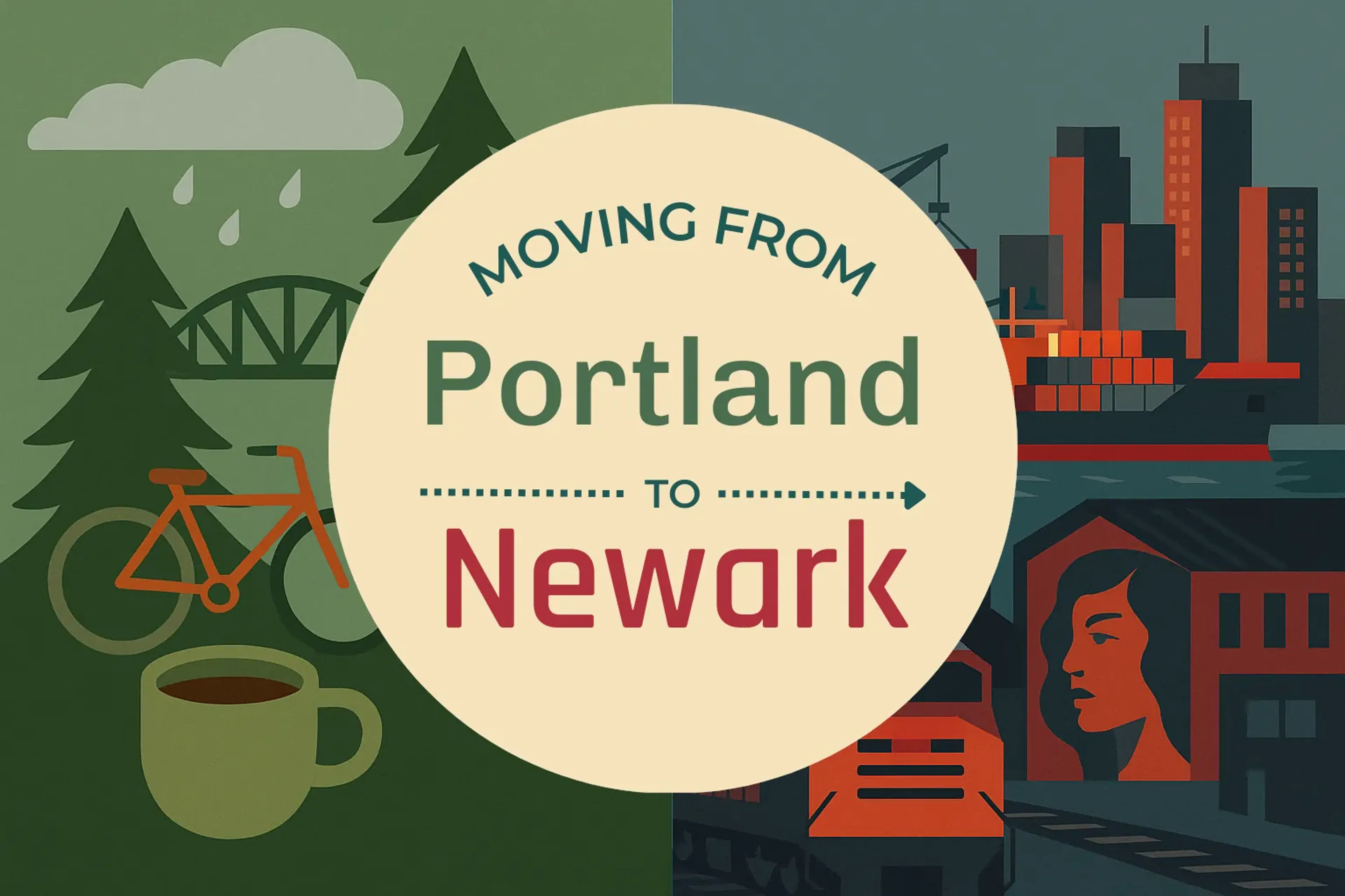 Side-by-side comparison of Portland to Newark moving companies