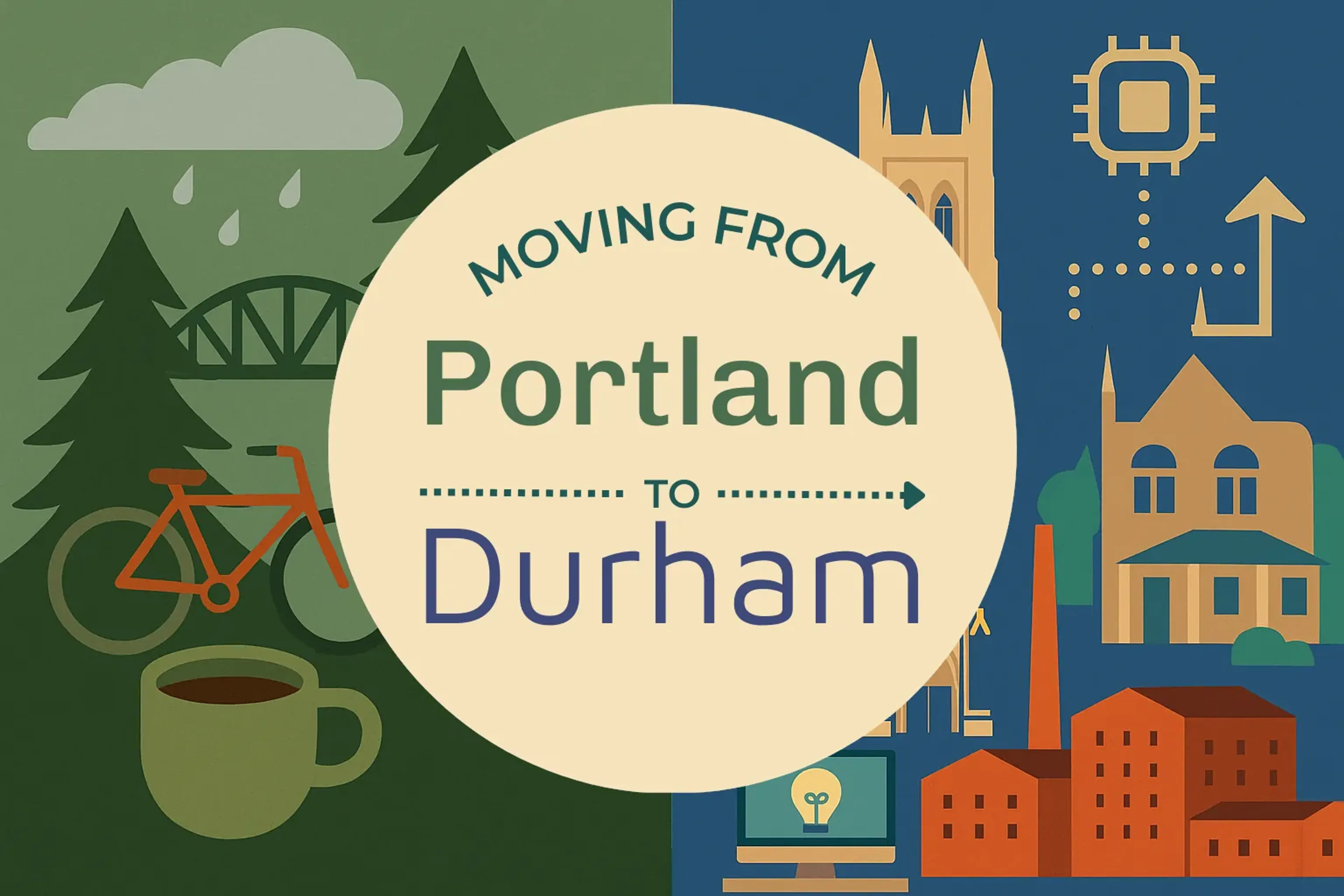 Side-by-side comparison of Portland to Durham moving companies