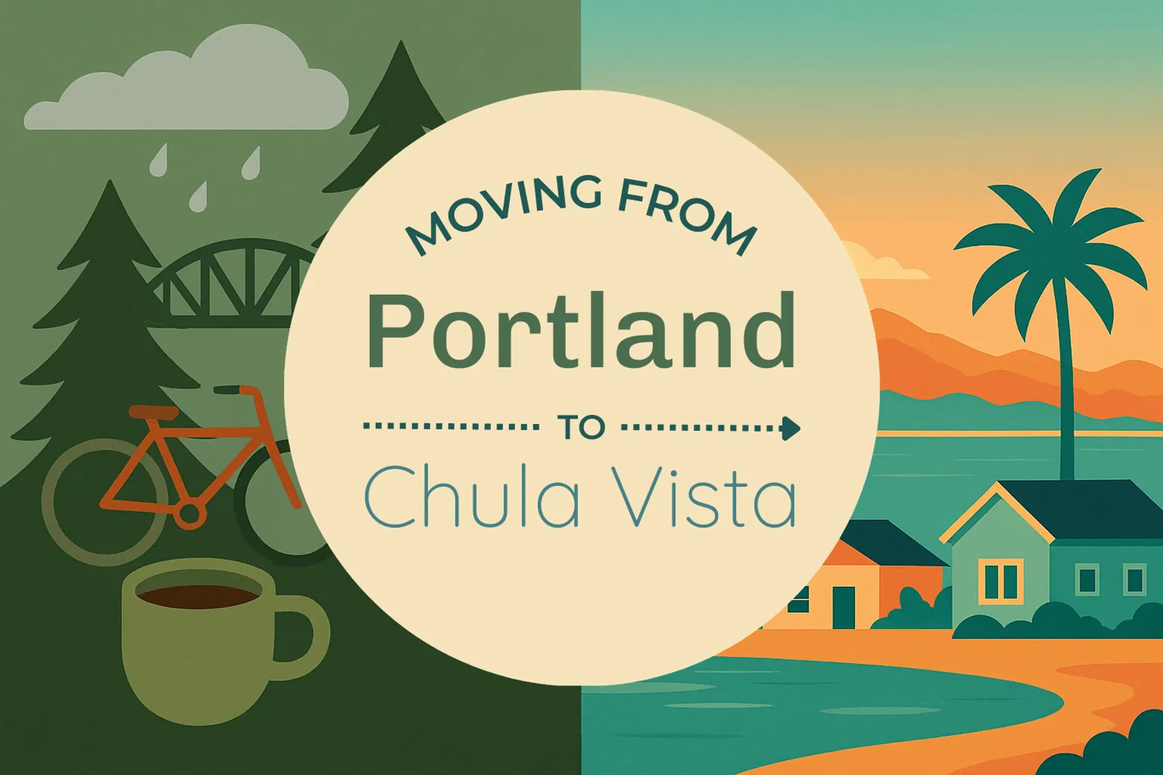 Side-by-side comparison of Portland to Chula Vista moving companies