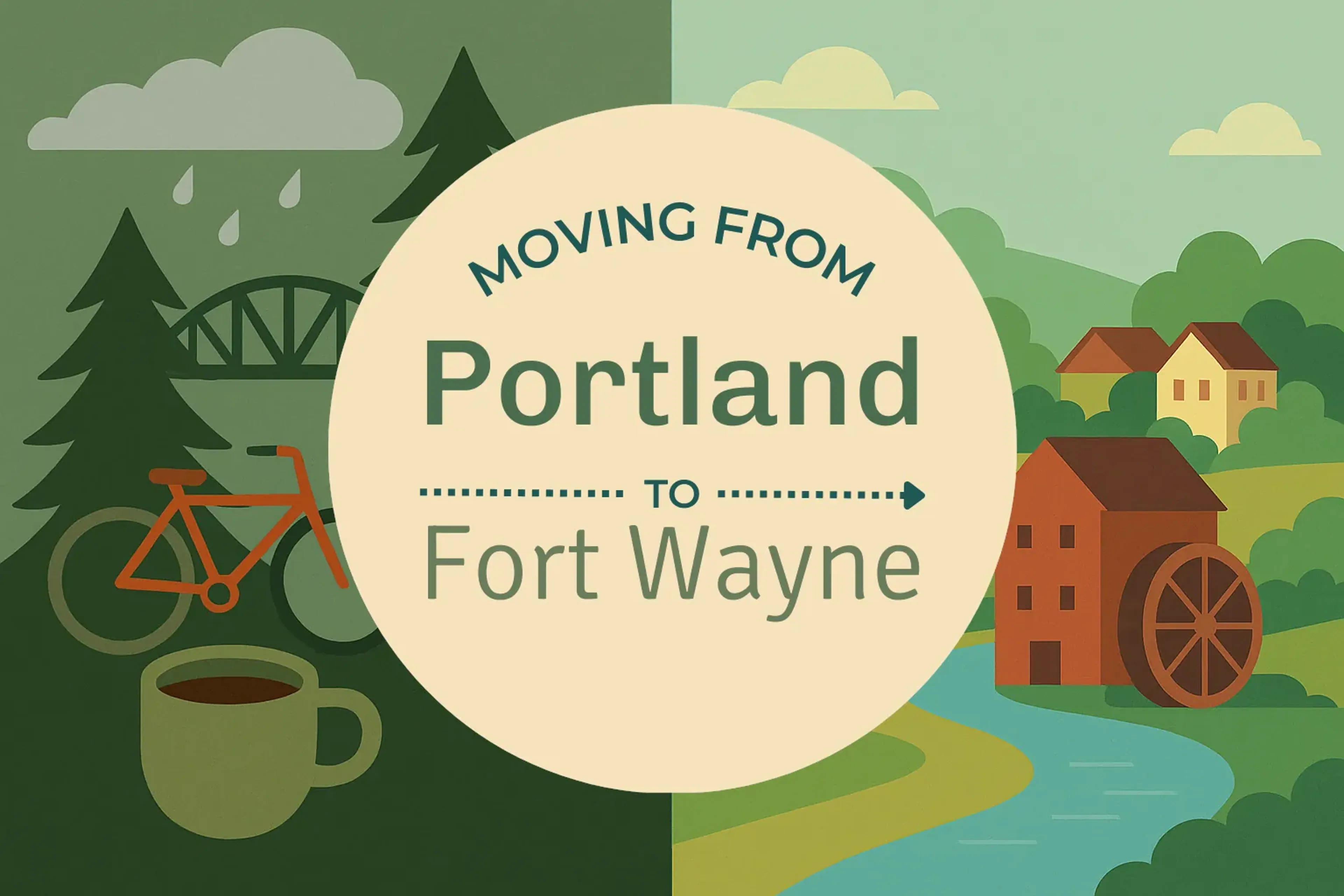 Side-by-side comparison of Portland to Fort Wayne moving companies