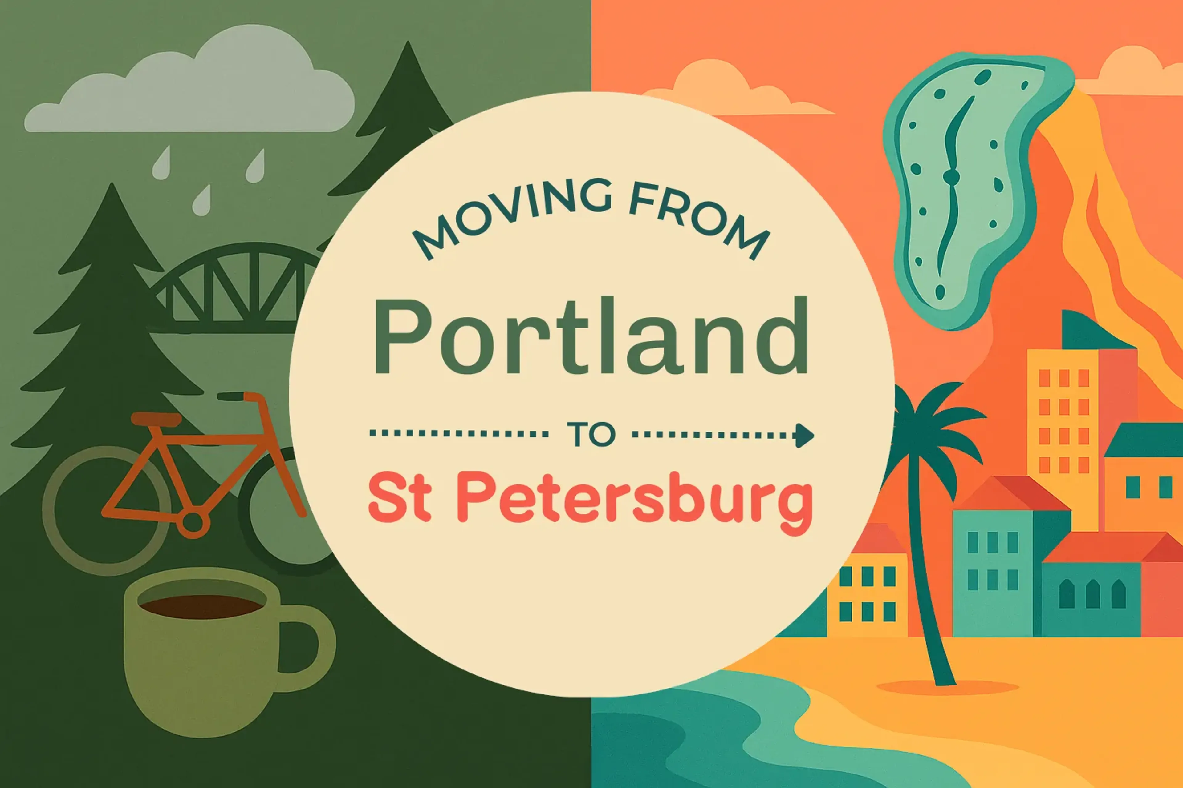 Side-by-side comparison of Portland to St. Petersburg moving companies