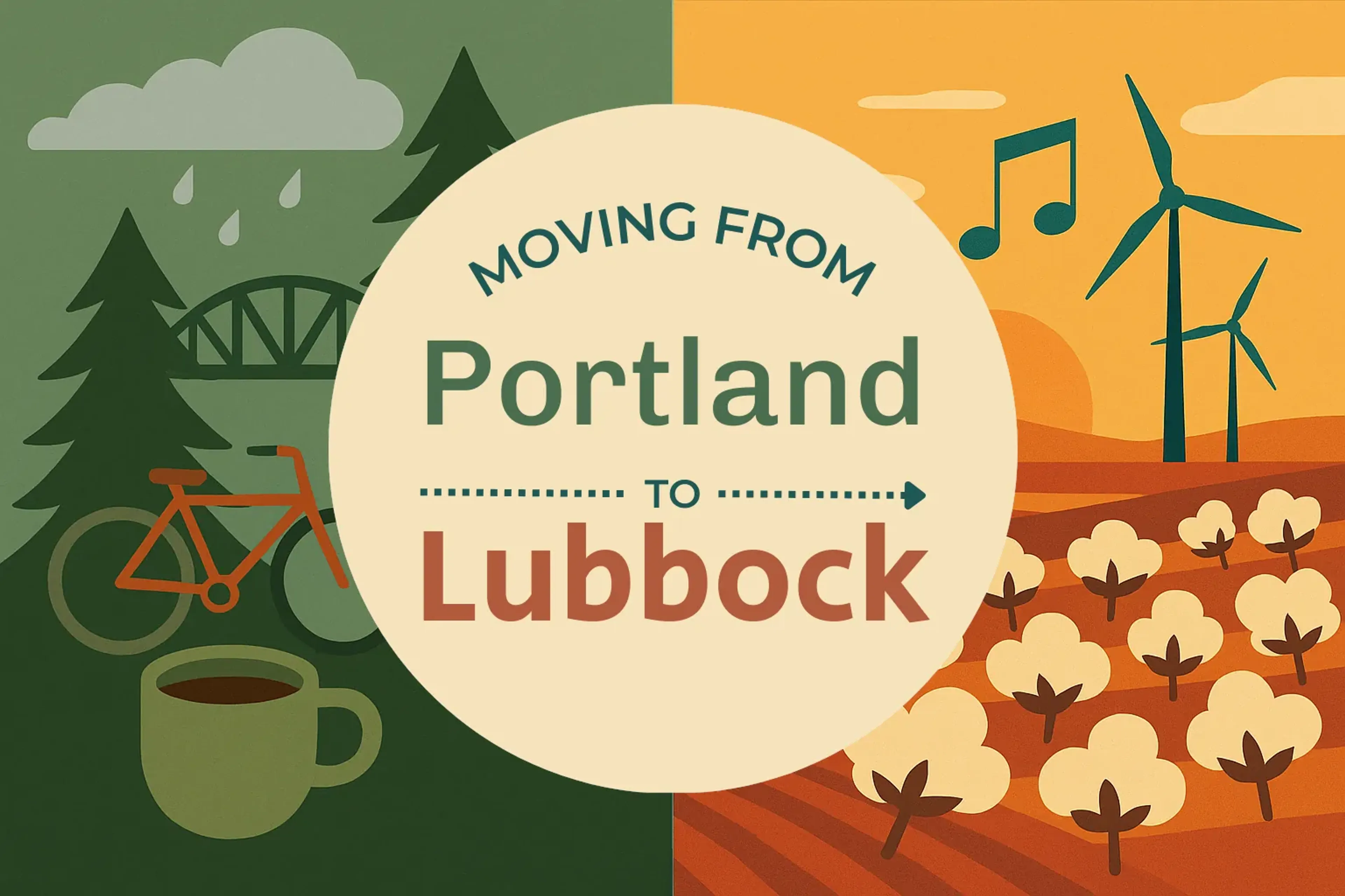 Side-by-side comparison of Portland to Lubbock moving companies