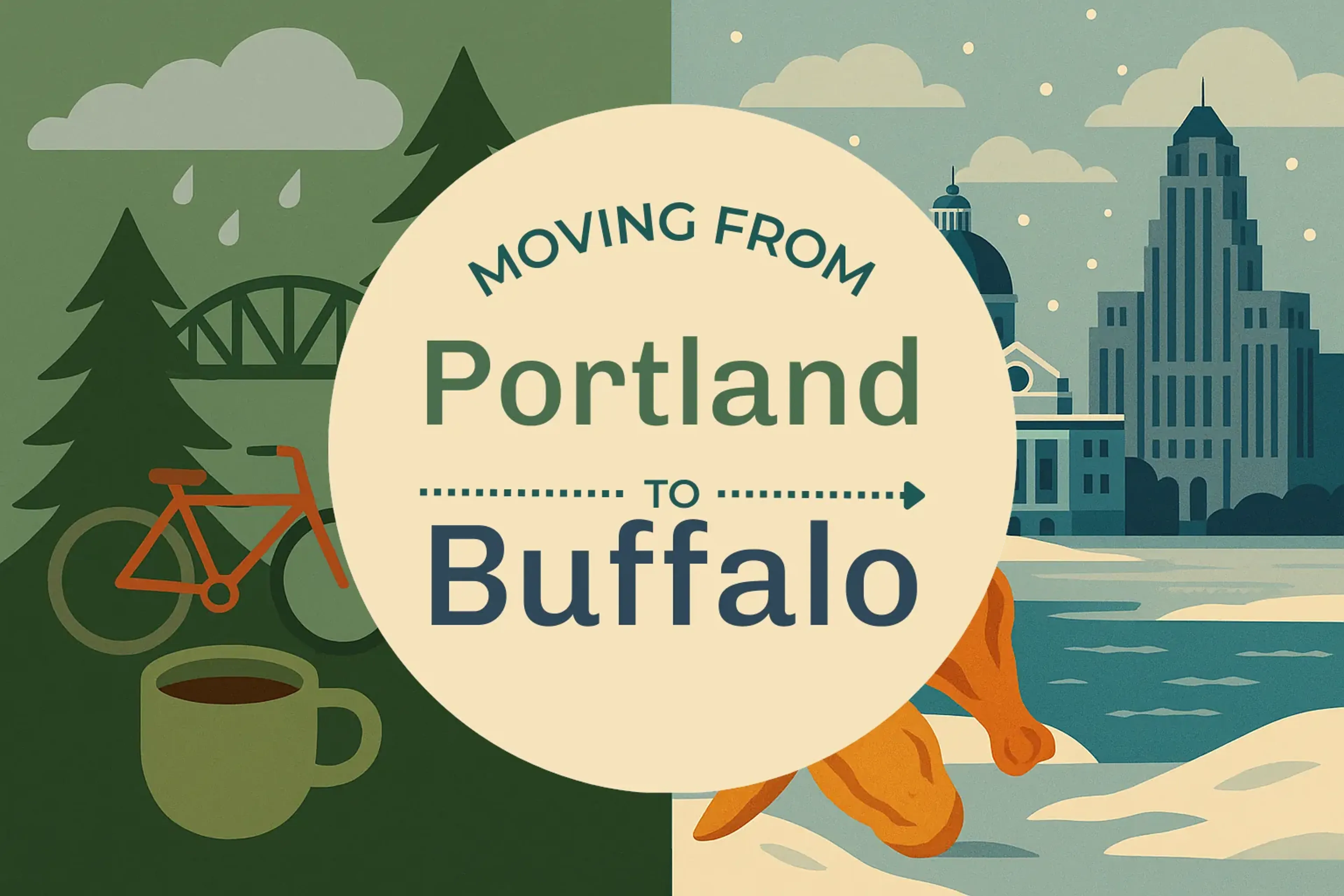 Side-by-side comparison of Portland to Buffalo moving companies