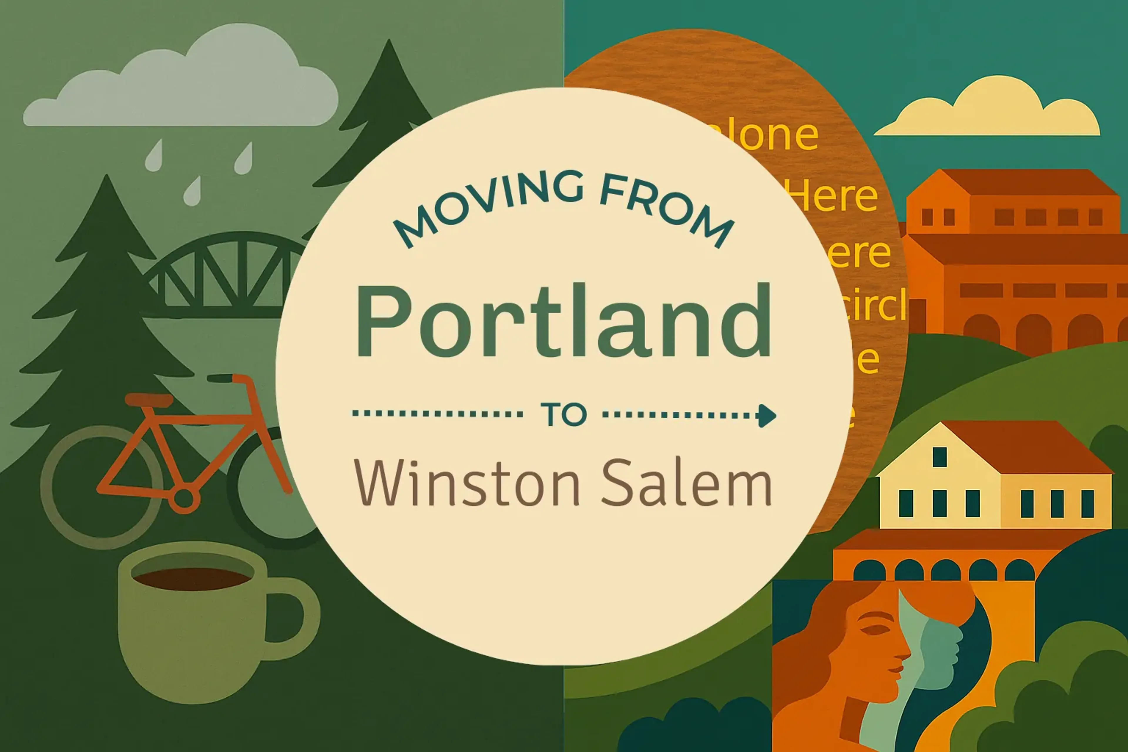 Side-by-side comparison of Portland to Winston Salem moving companies
