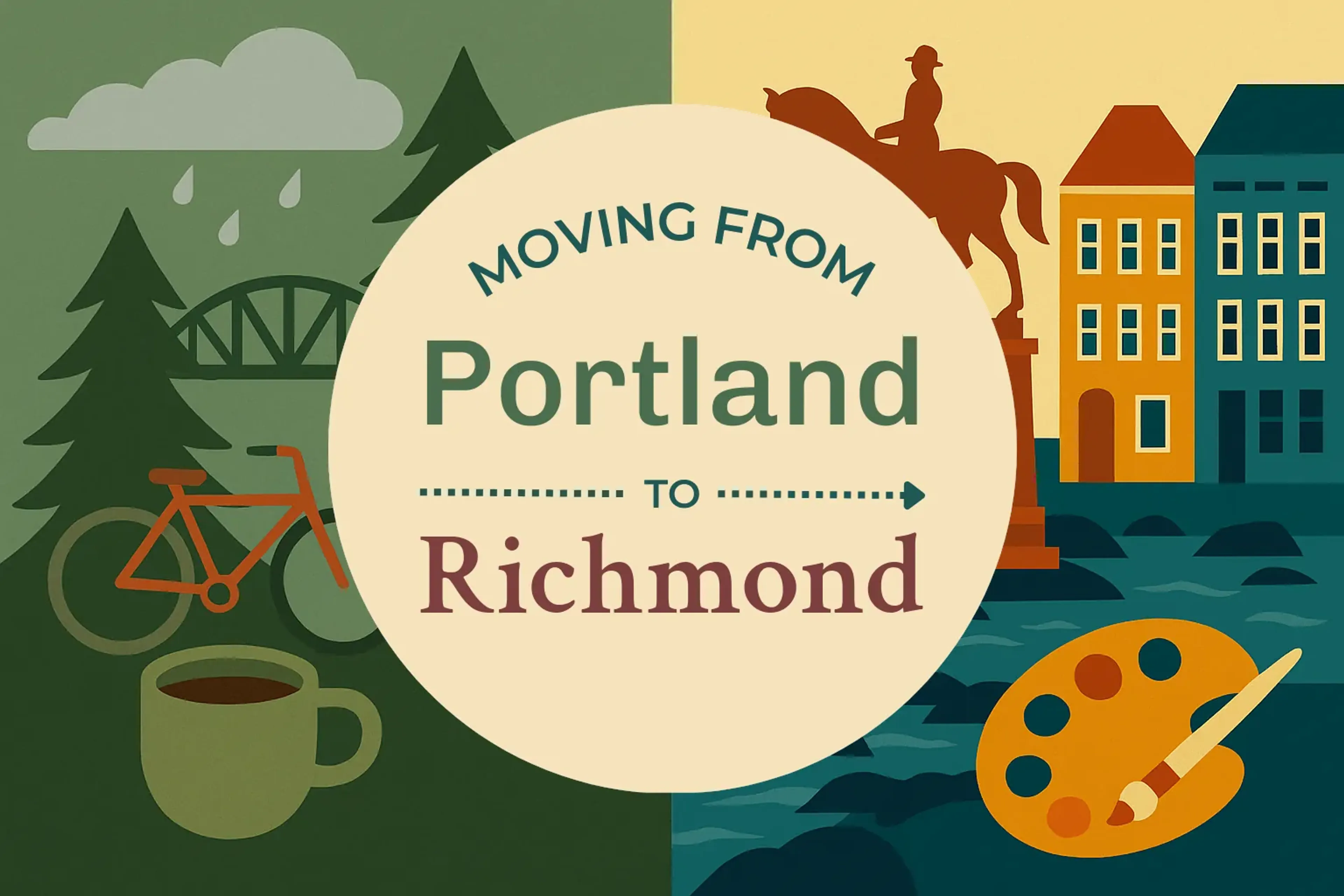 Side-by-side comparison of Portland to Richmond moving companies