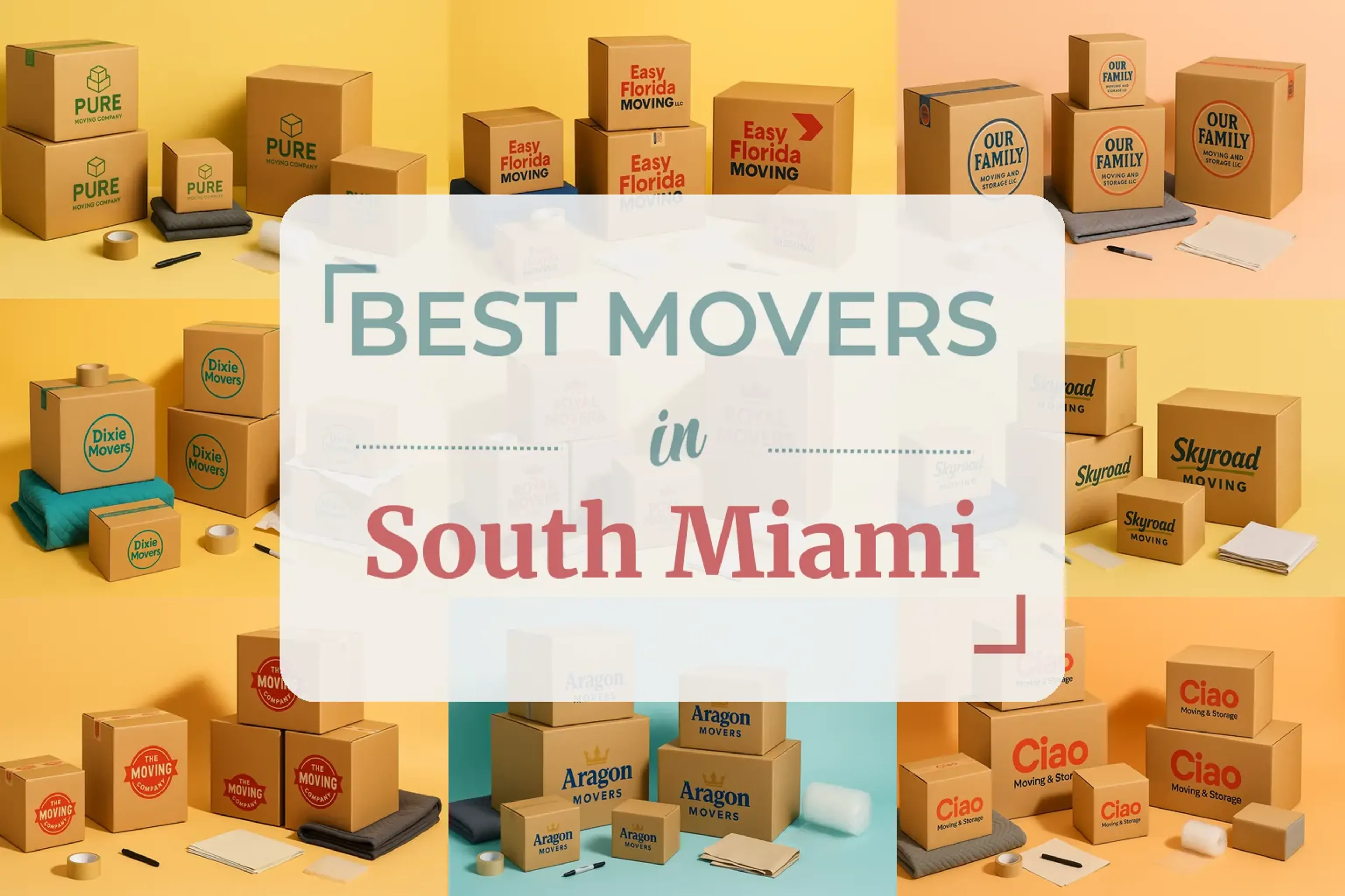 Side-by-side comparison of South Miami moving companies
