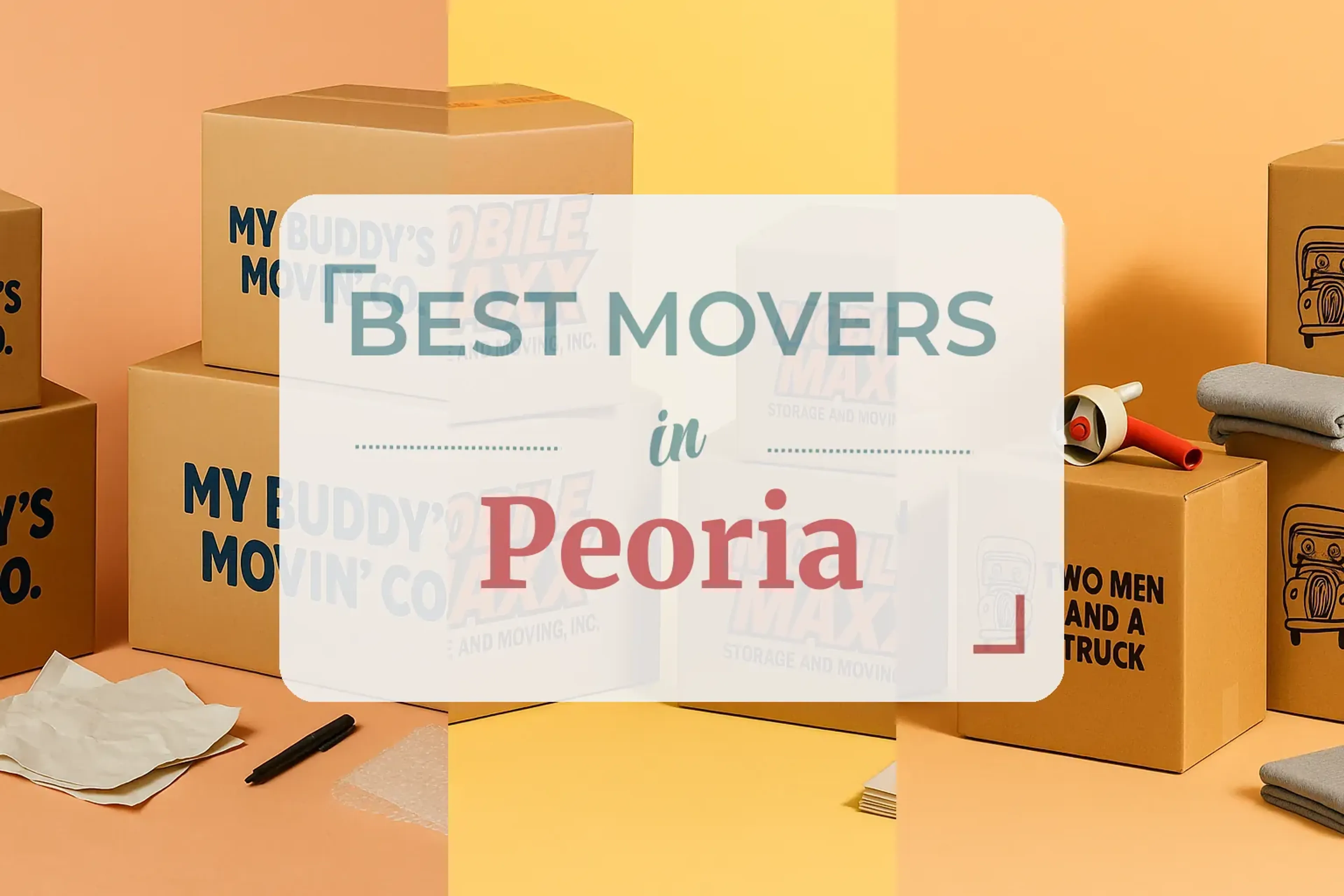 Side-by-side comparison of Peoria moving companies