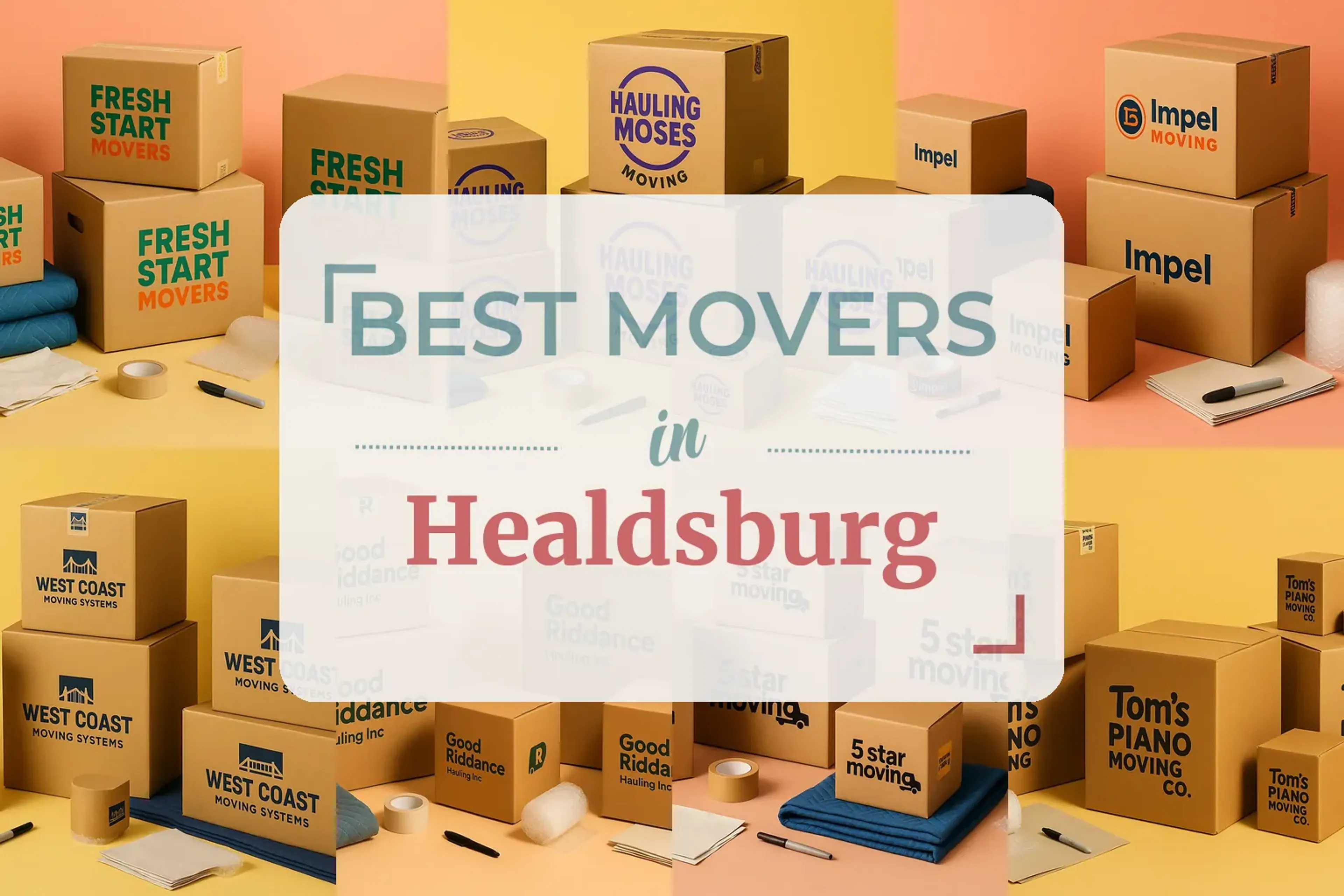 Side-by-side comparison of Healdsburg moving companies