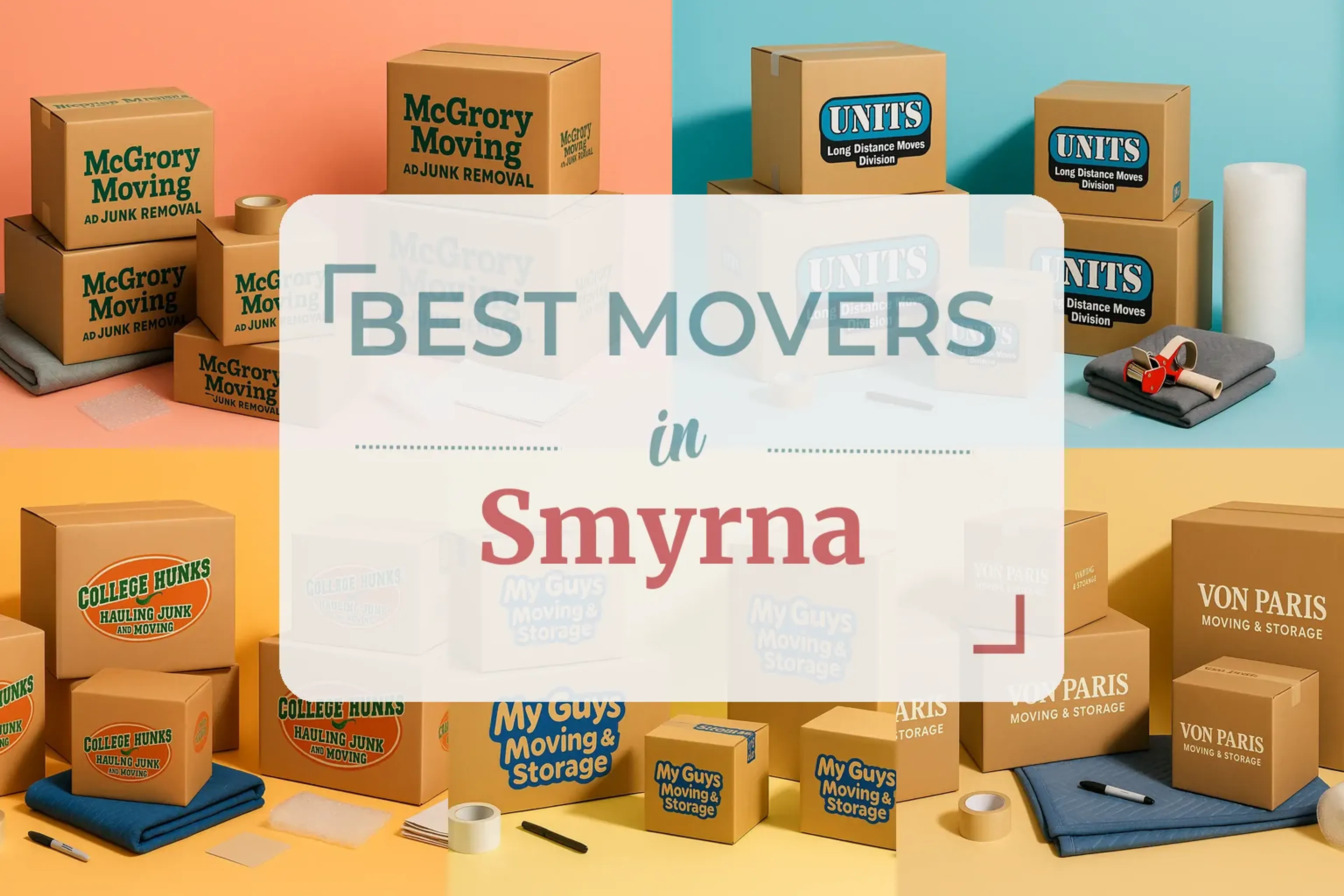 Side-by-side comparison of Smyrna moving companies
