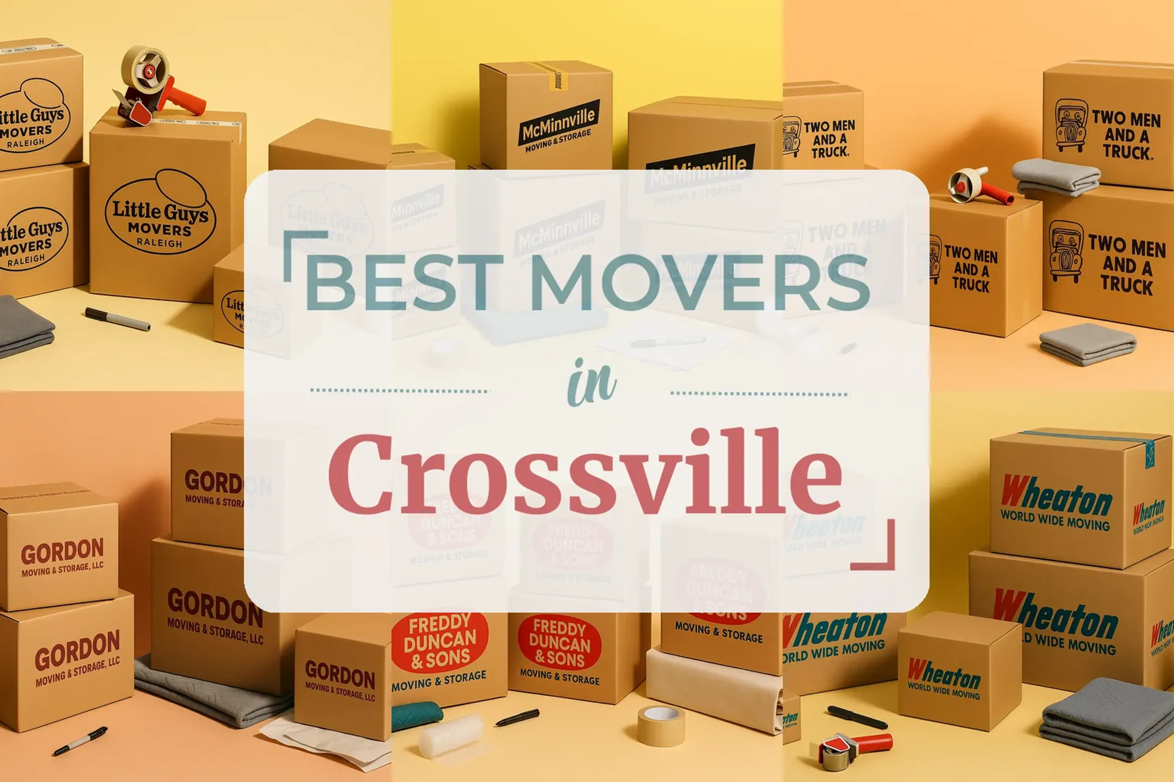 Side-by-side comparison of Crossville moving companies