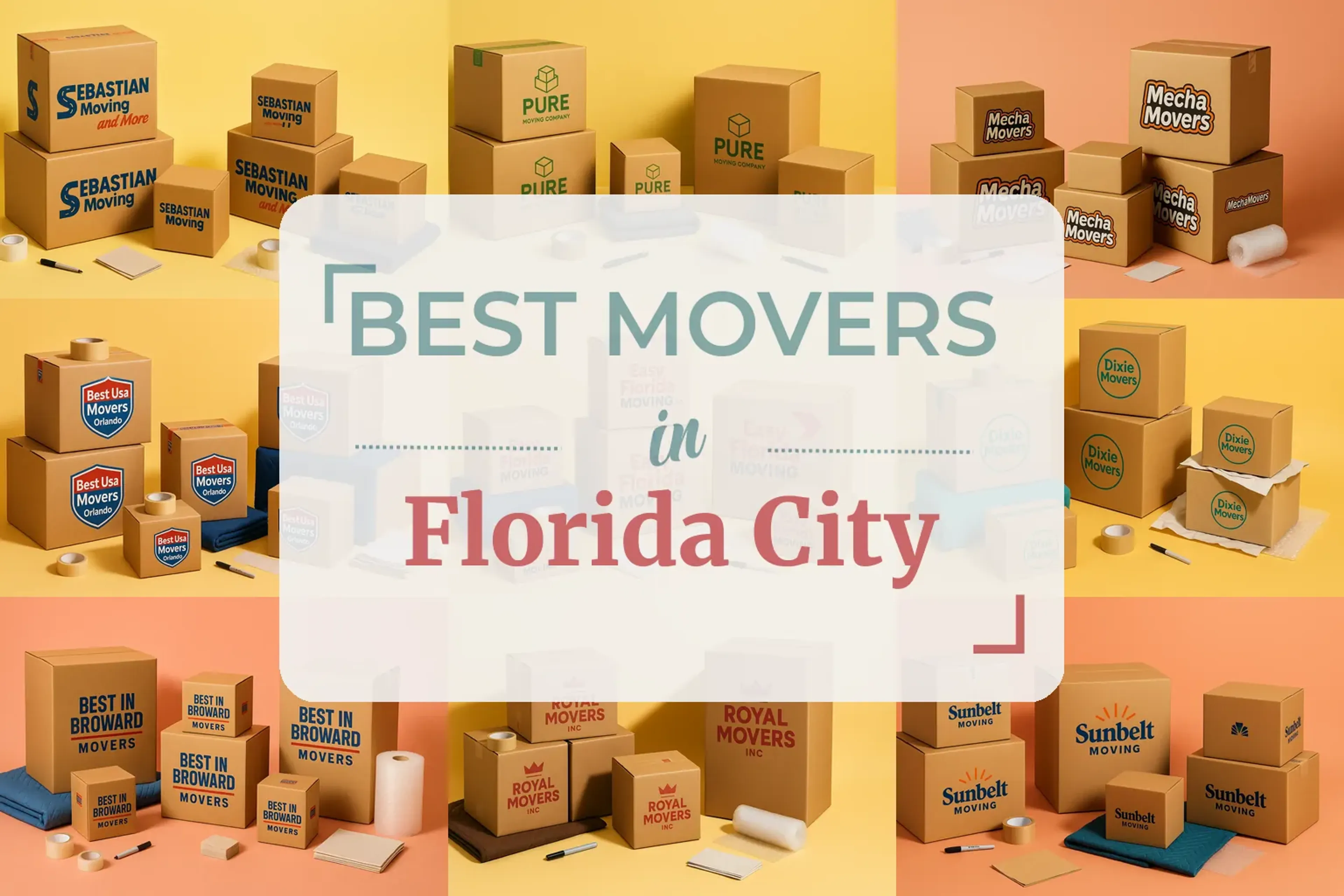 Side-by-side comparison of Florida City moving companies