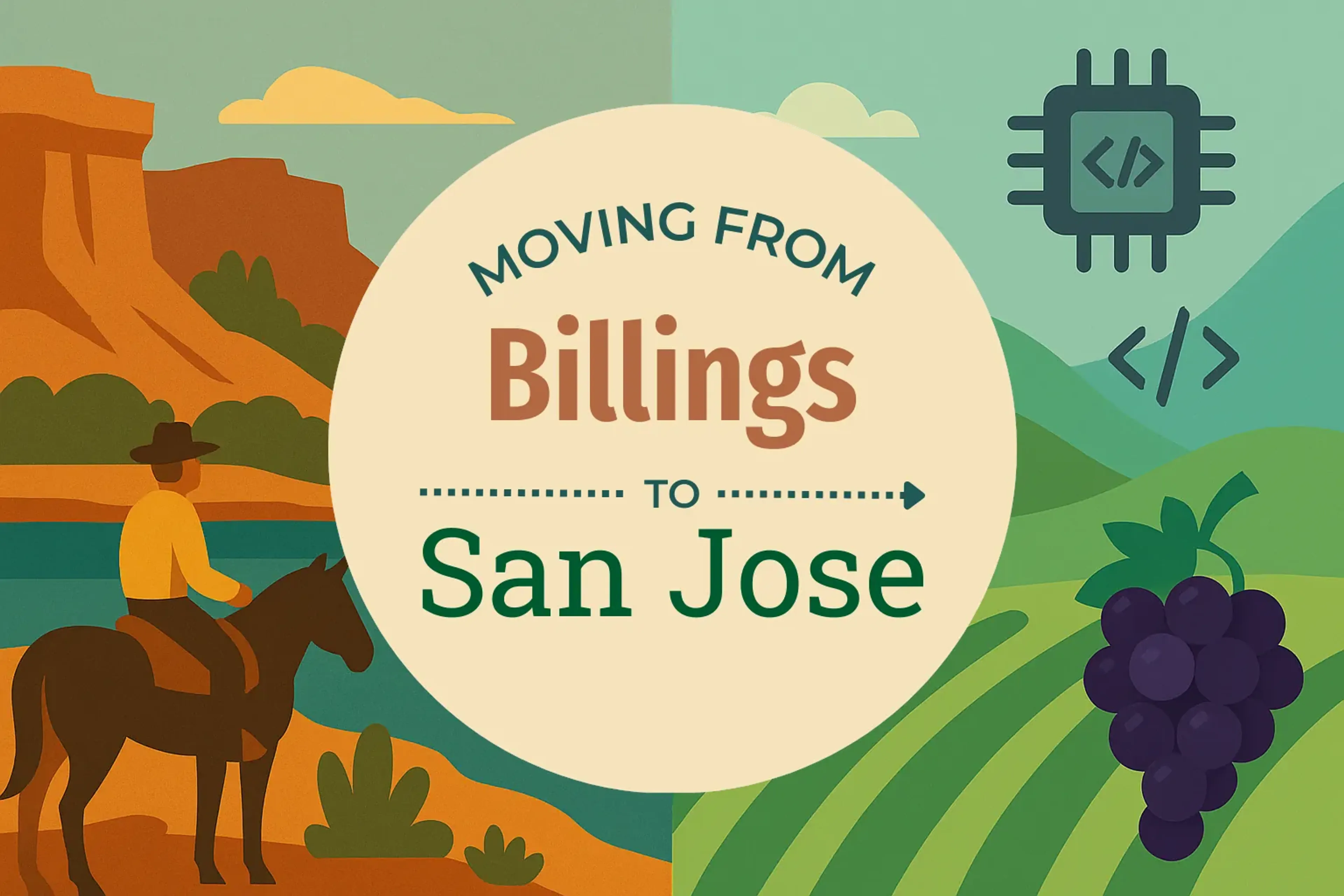 Side-by-side comparison of Billings to San Jose moving companies