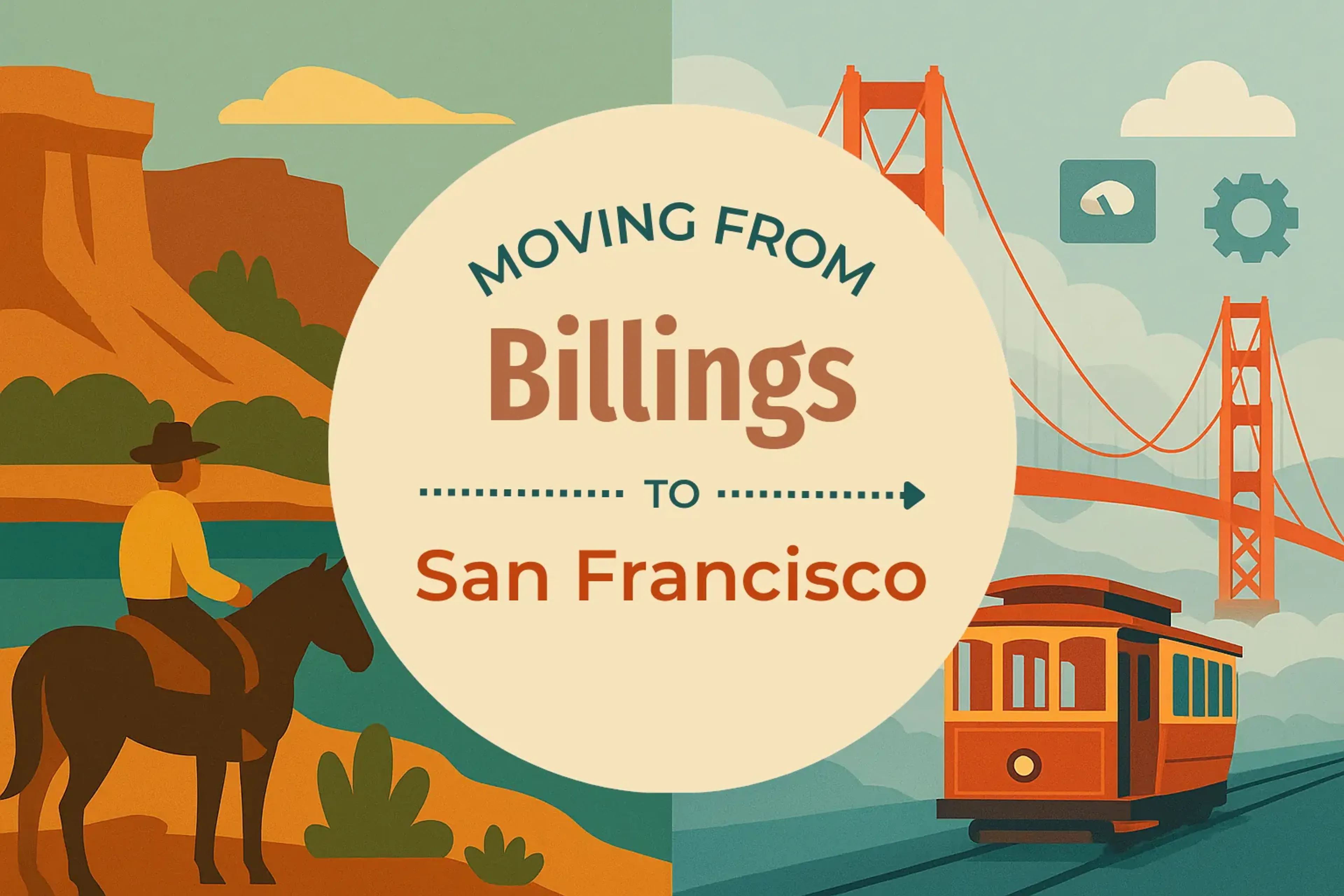 Side-by-side comparison of Billings to San Francisco moving companies