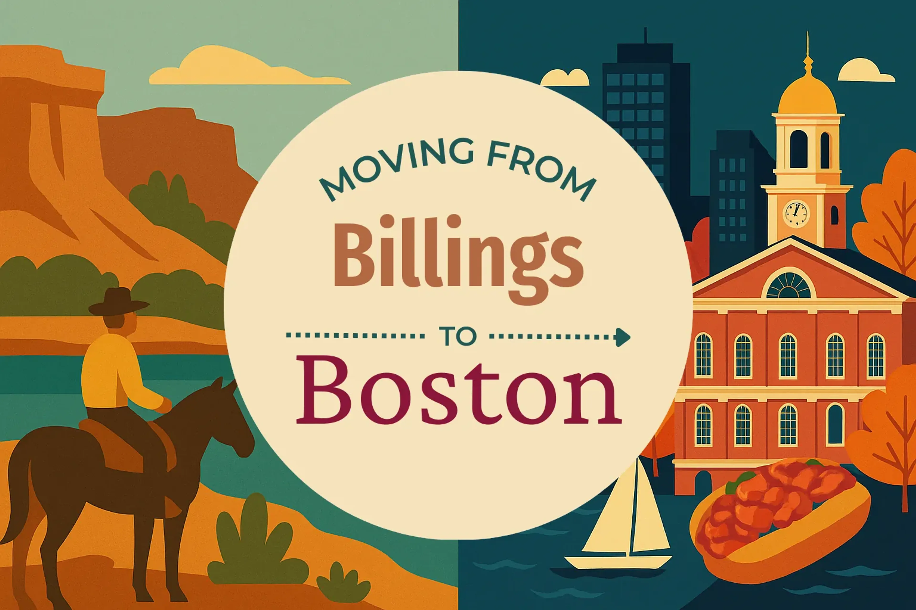 Side-by-side comparison of Billings to Boston moving companies
