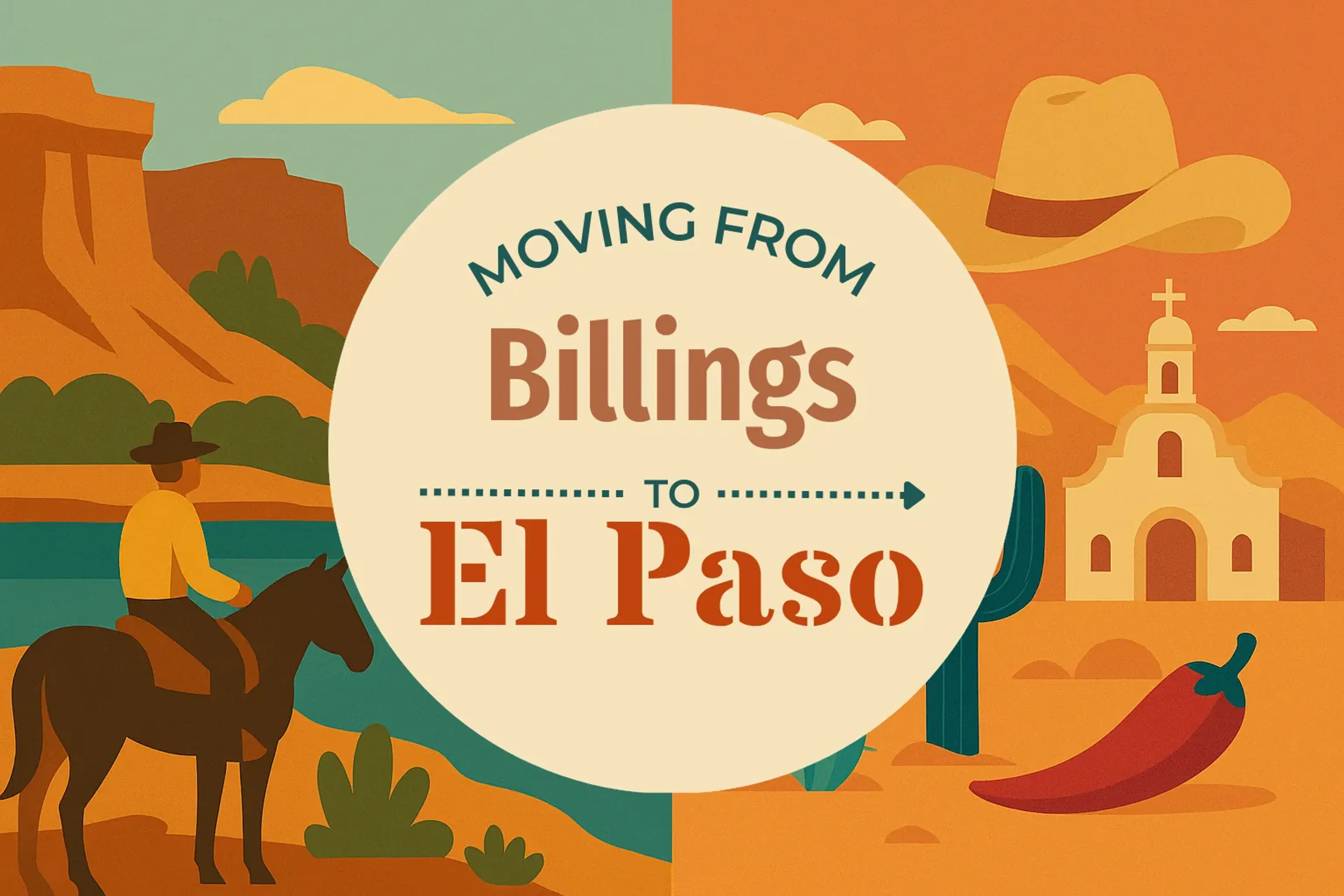 Side-by-side comparison of Billings to El Paso moving companies