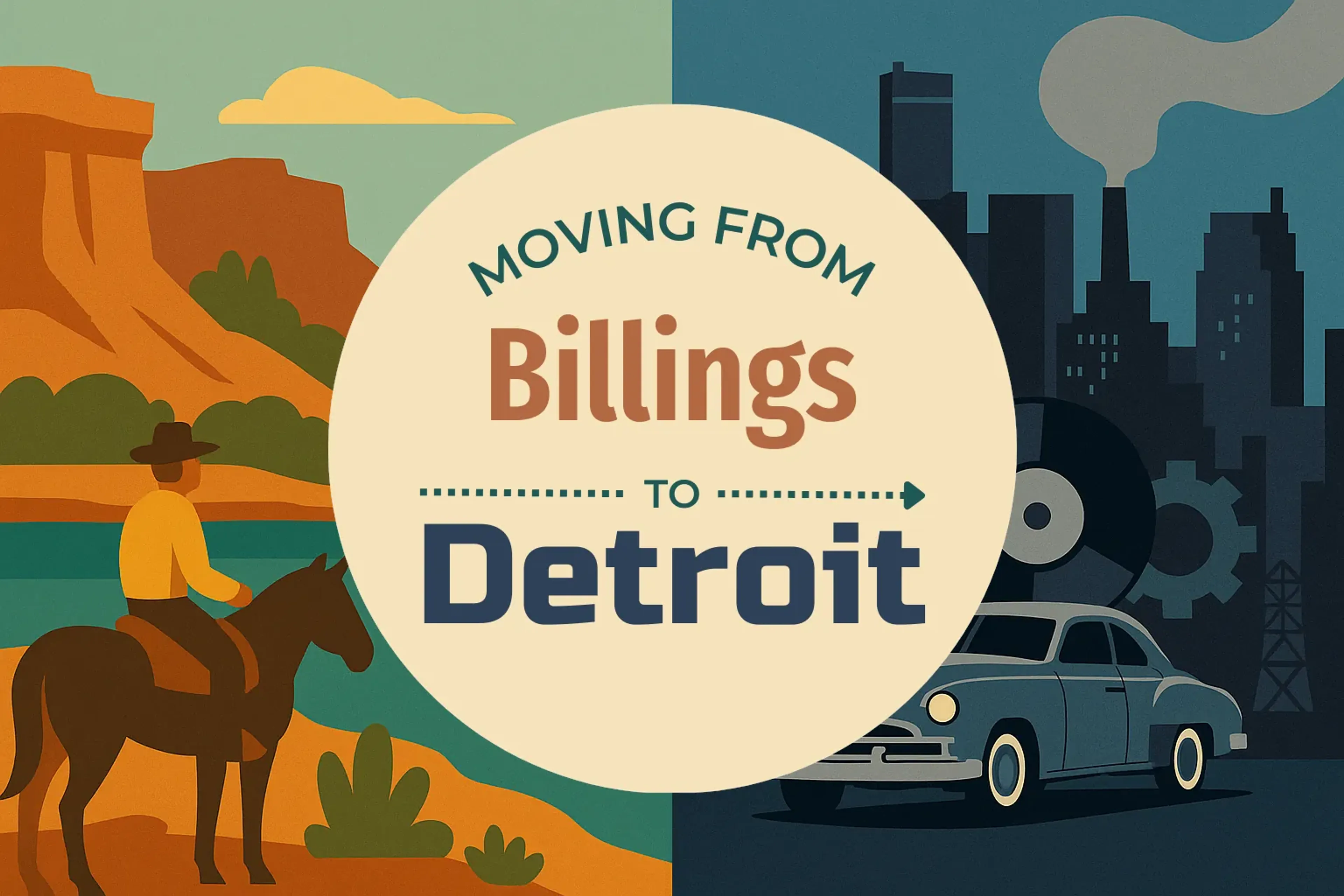 Side-by-side comparison of Billings to Detroit moving companies