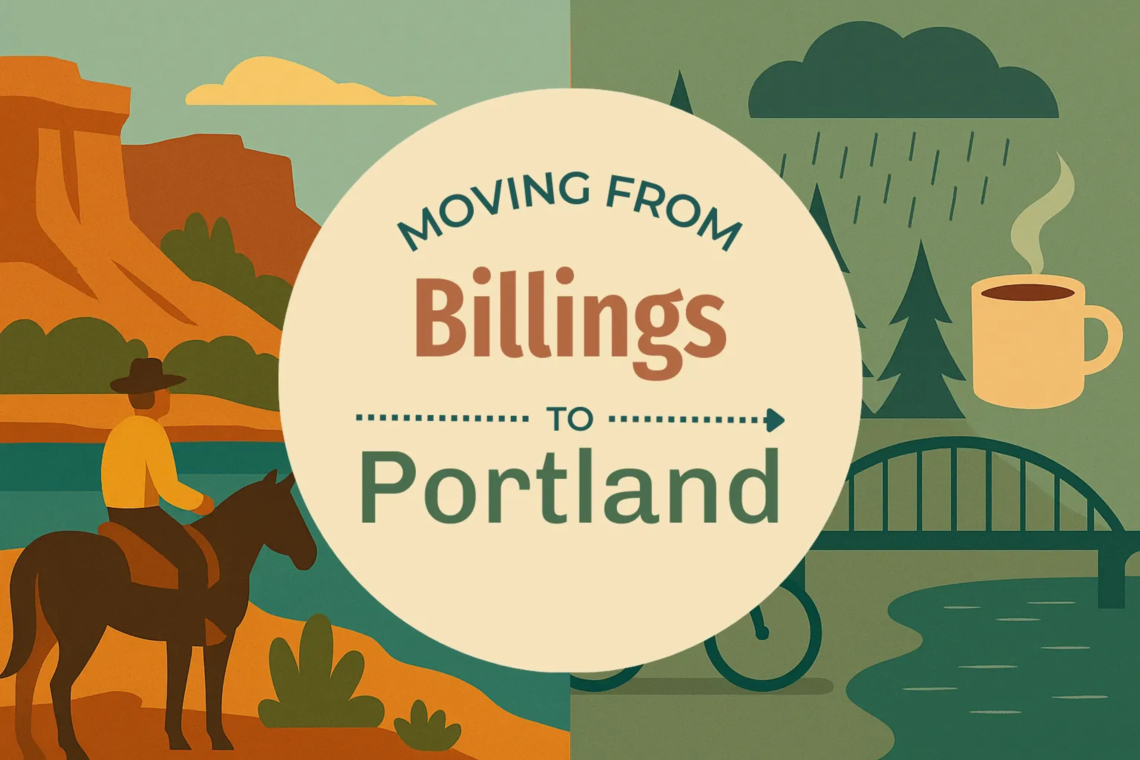 Side-by-side comparison of Billings to Portland moving companies