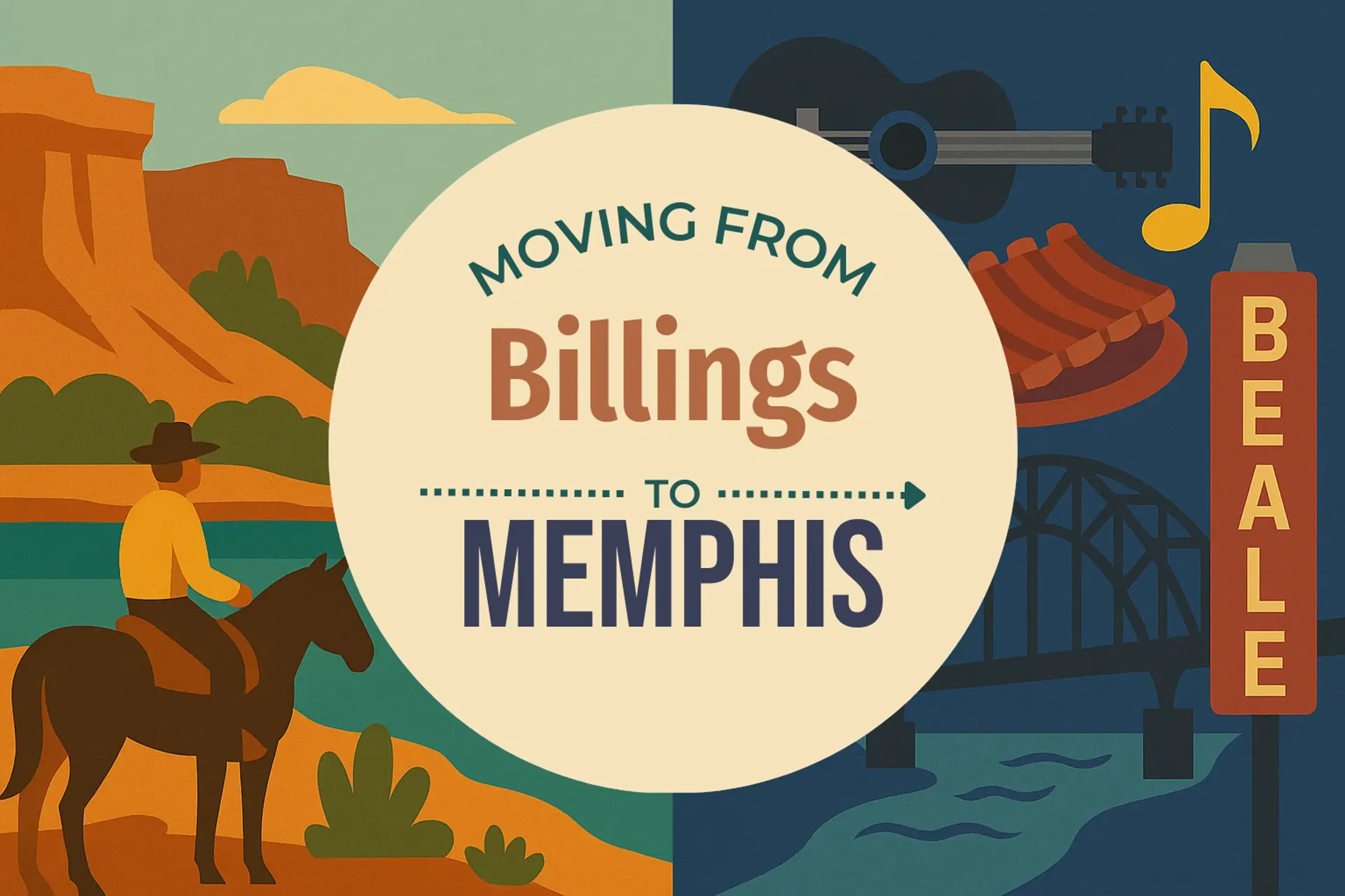 Side-by-side comparison of Billings to Memphis moving companies