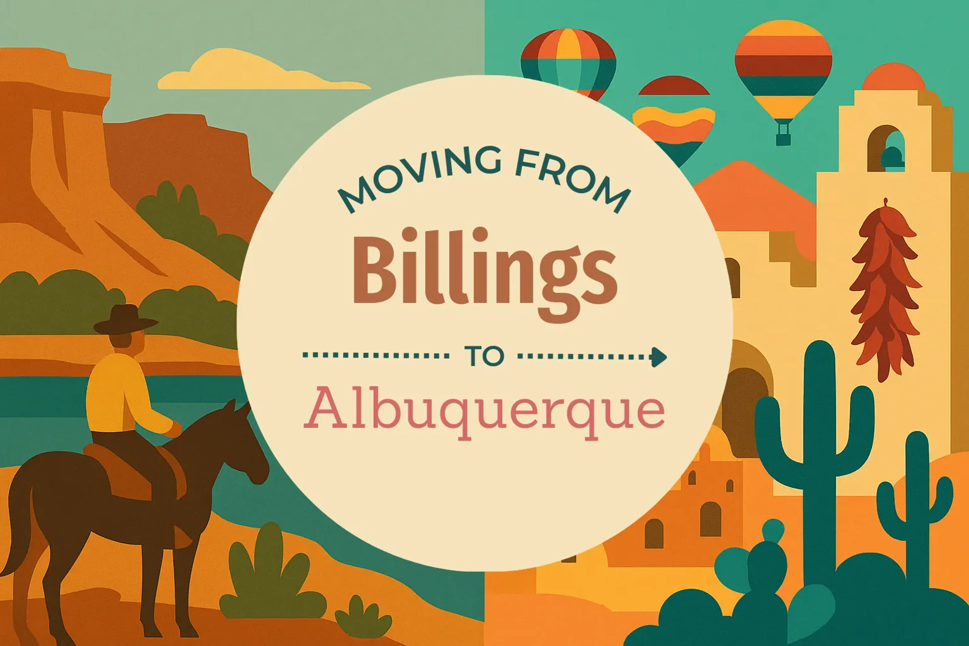 Side-by-side comparison of Billings to Albuquerque moving companies