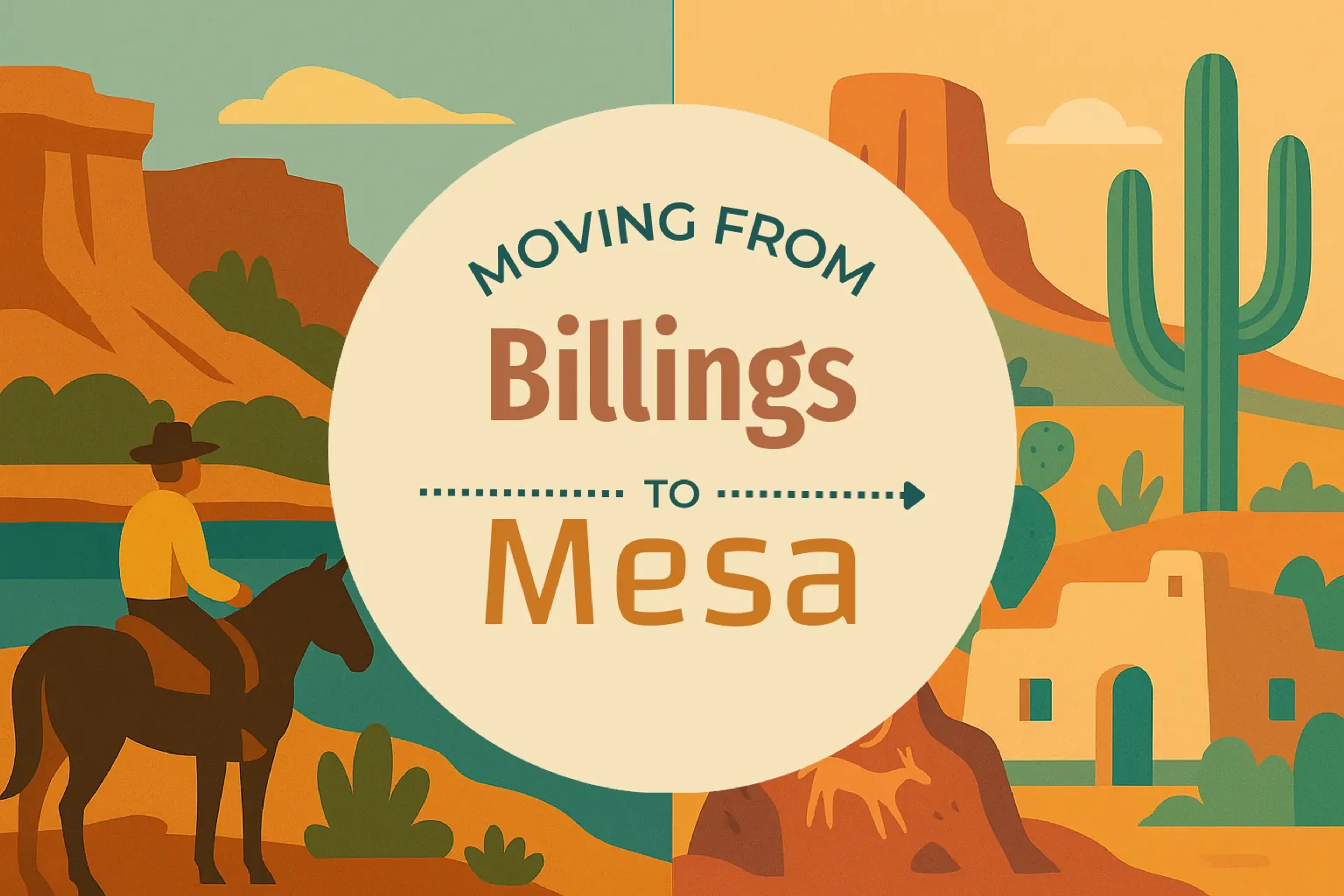 Side-by-side comparison of Billings to Mesa moving companies