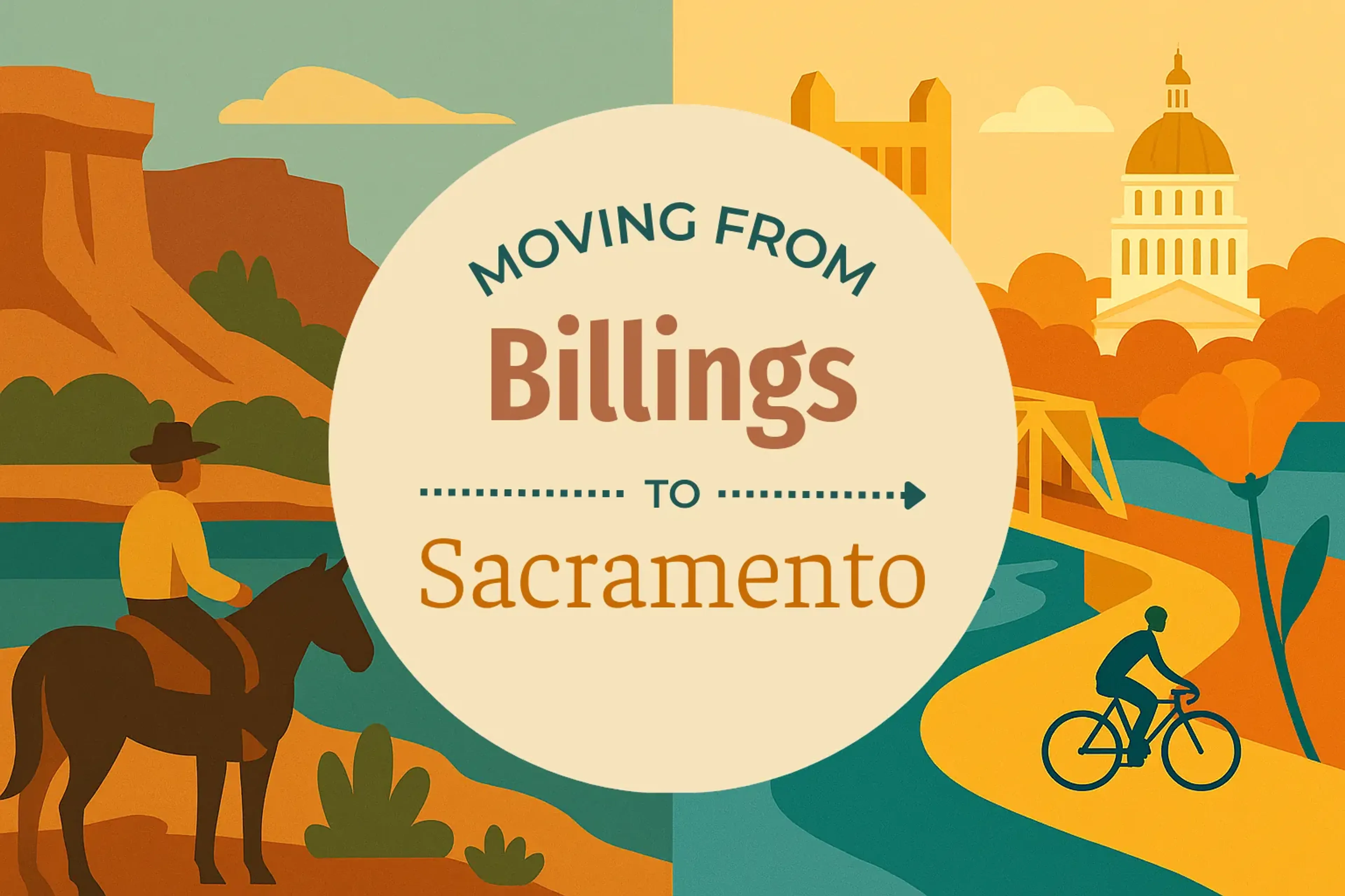Side-by-side comparison of Billings to Sacramento moving companies