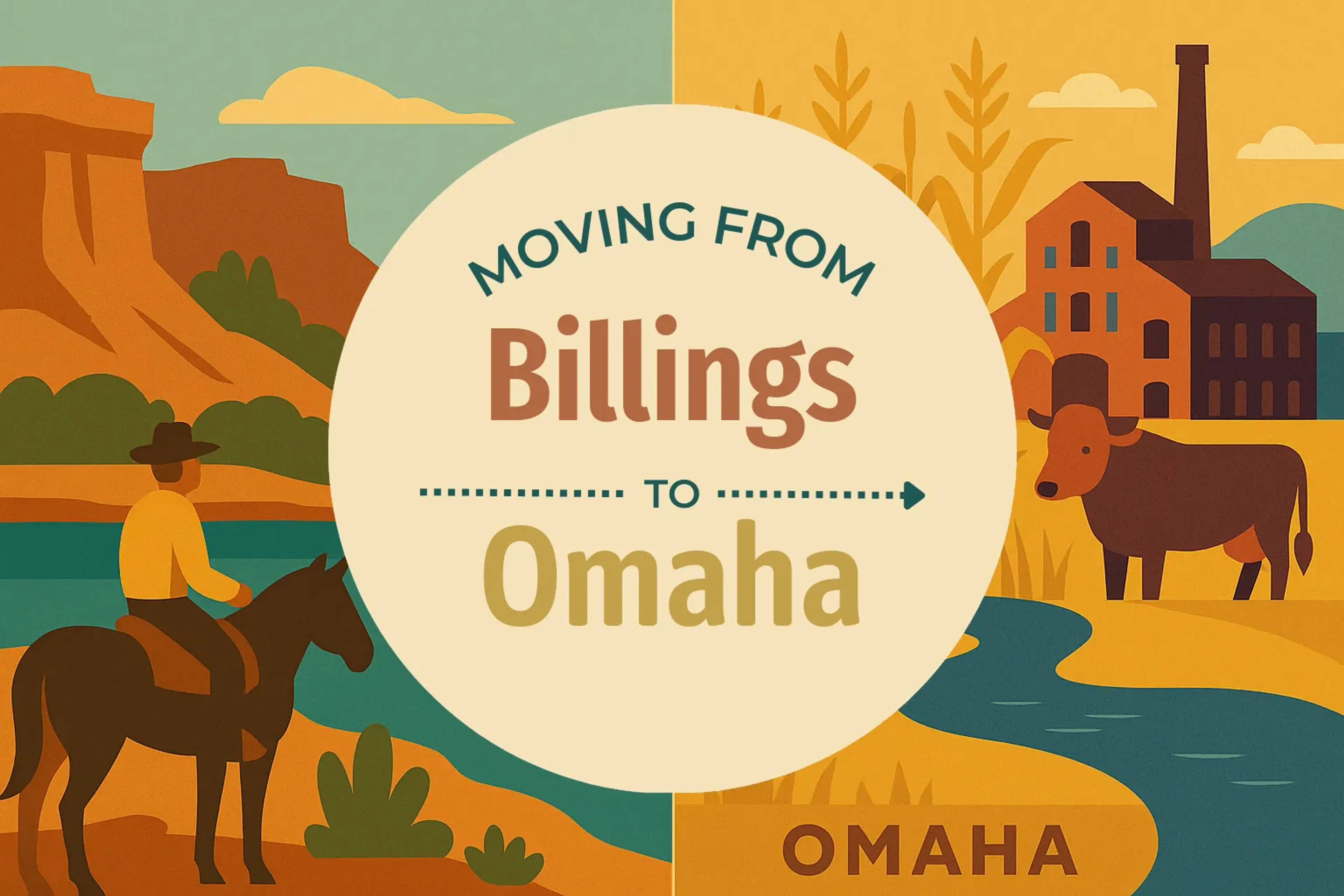 Side-by-side comparison of Billings to Omaha moving companies