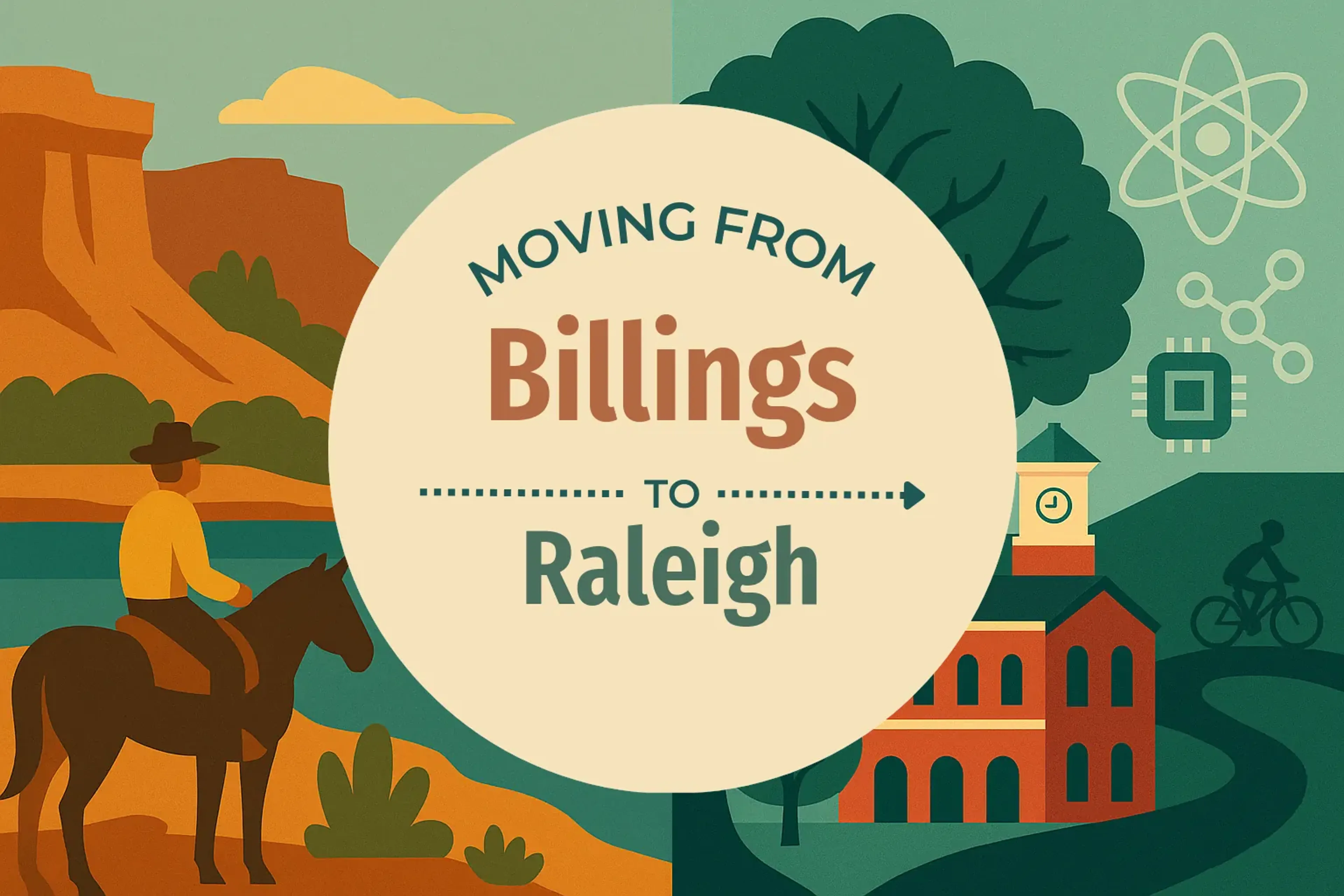 Side-by-side comparison of Billings to Raleigh moving companies
