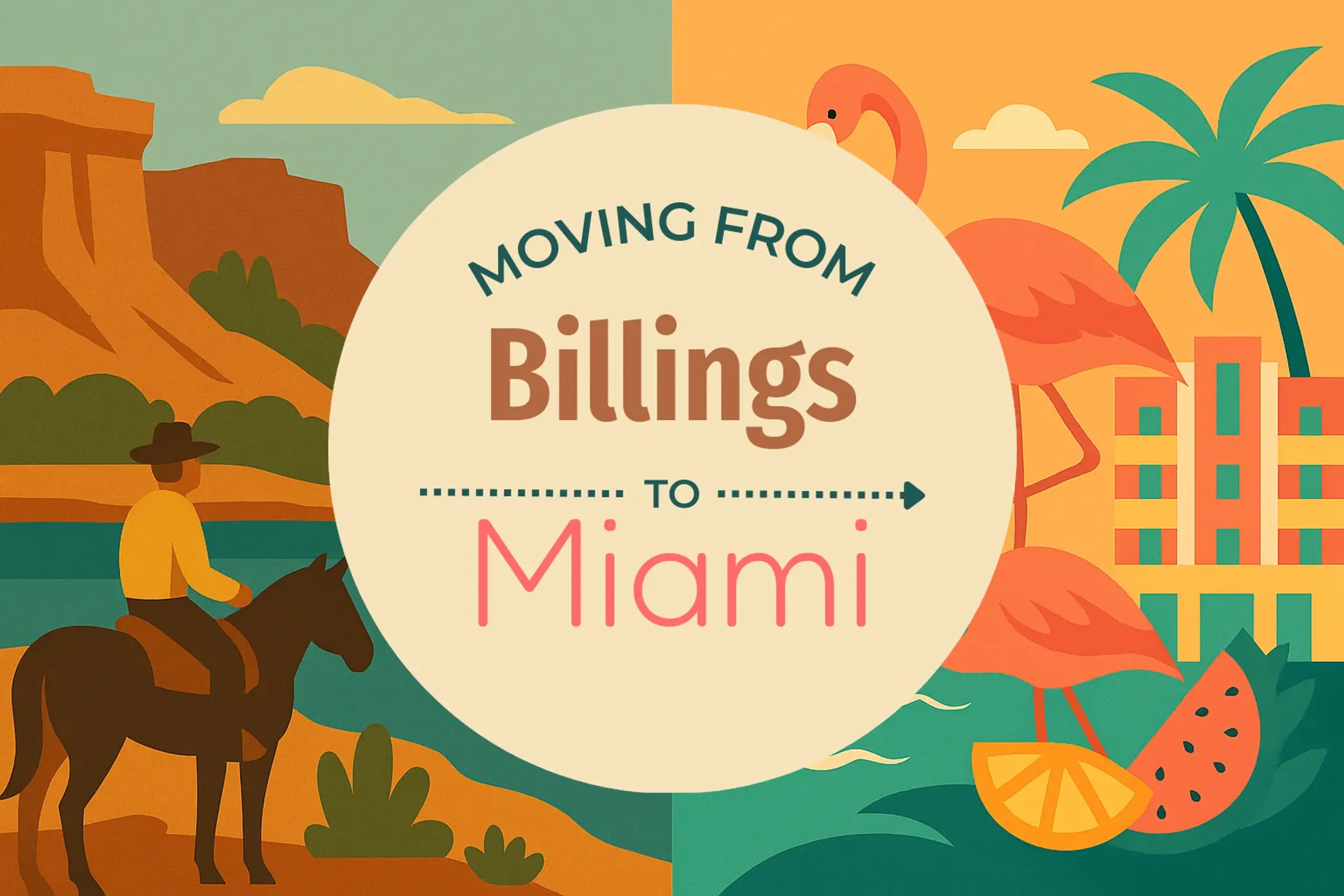 Side-by-side comparison of Billings to Miami moving companies