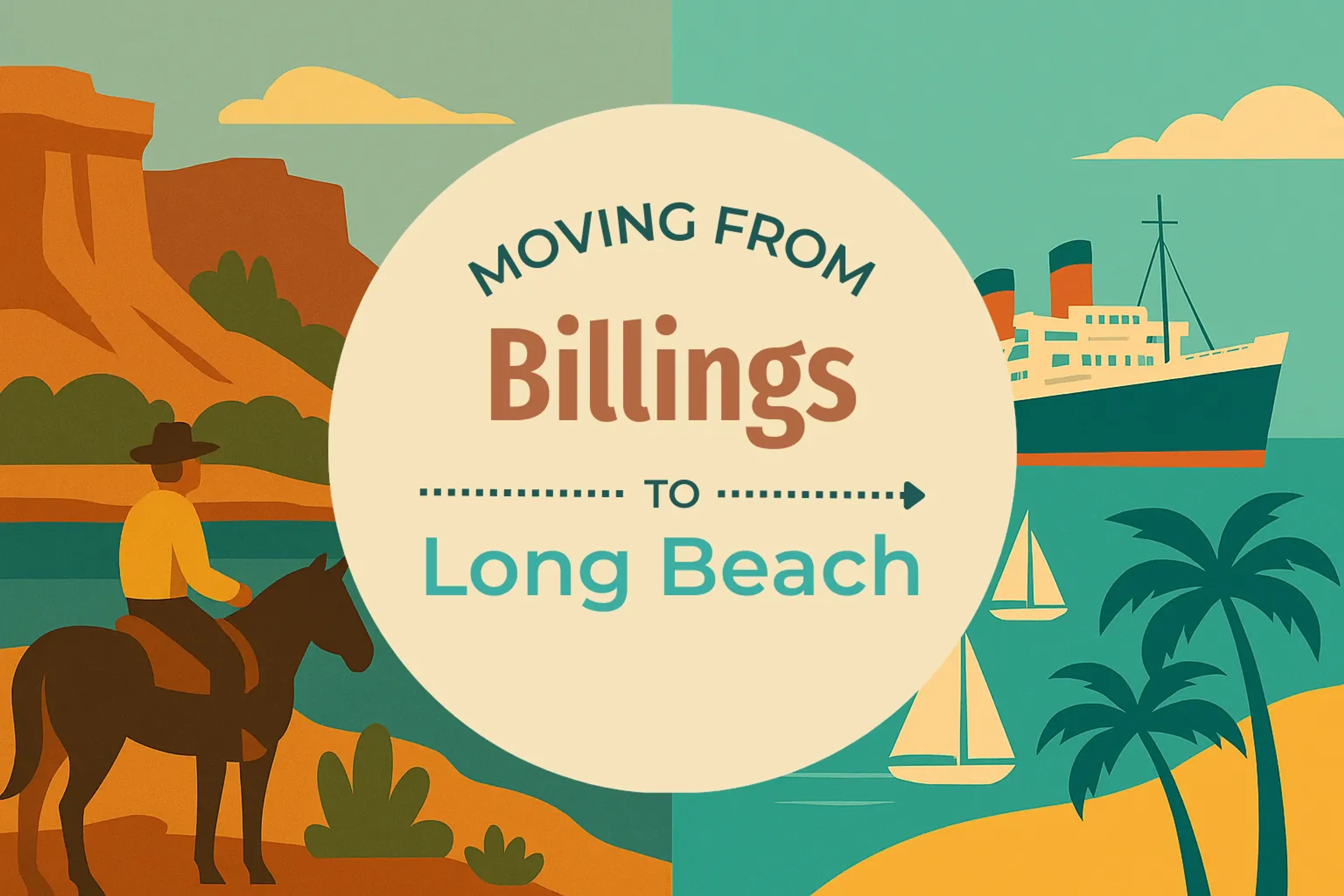Side-by-side comparison of Billings to Long Beach moving companies