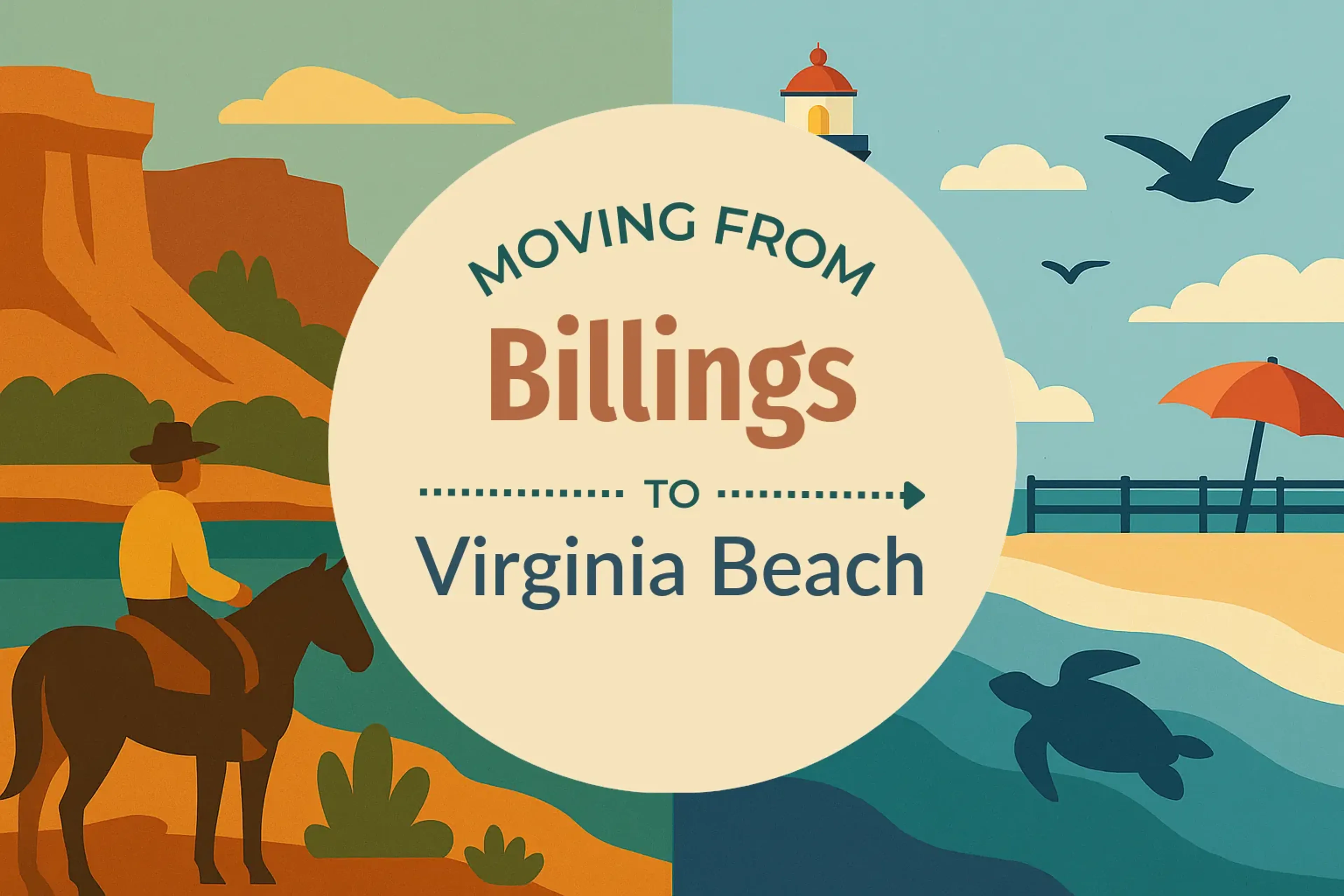 Side-by-side comparison of Billings to Virginia Beach moving companies