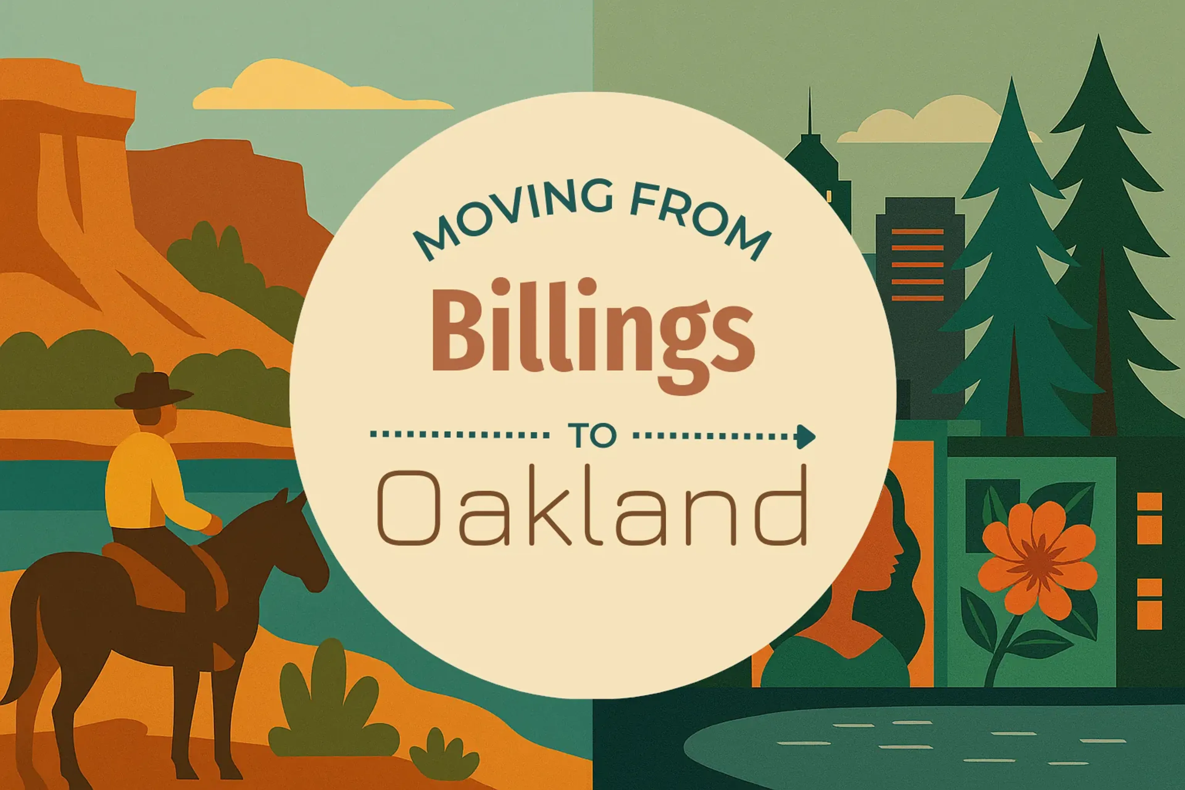 Side-by-side comparison of Billings to Oakland moving companies