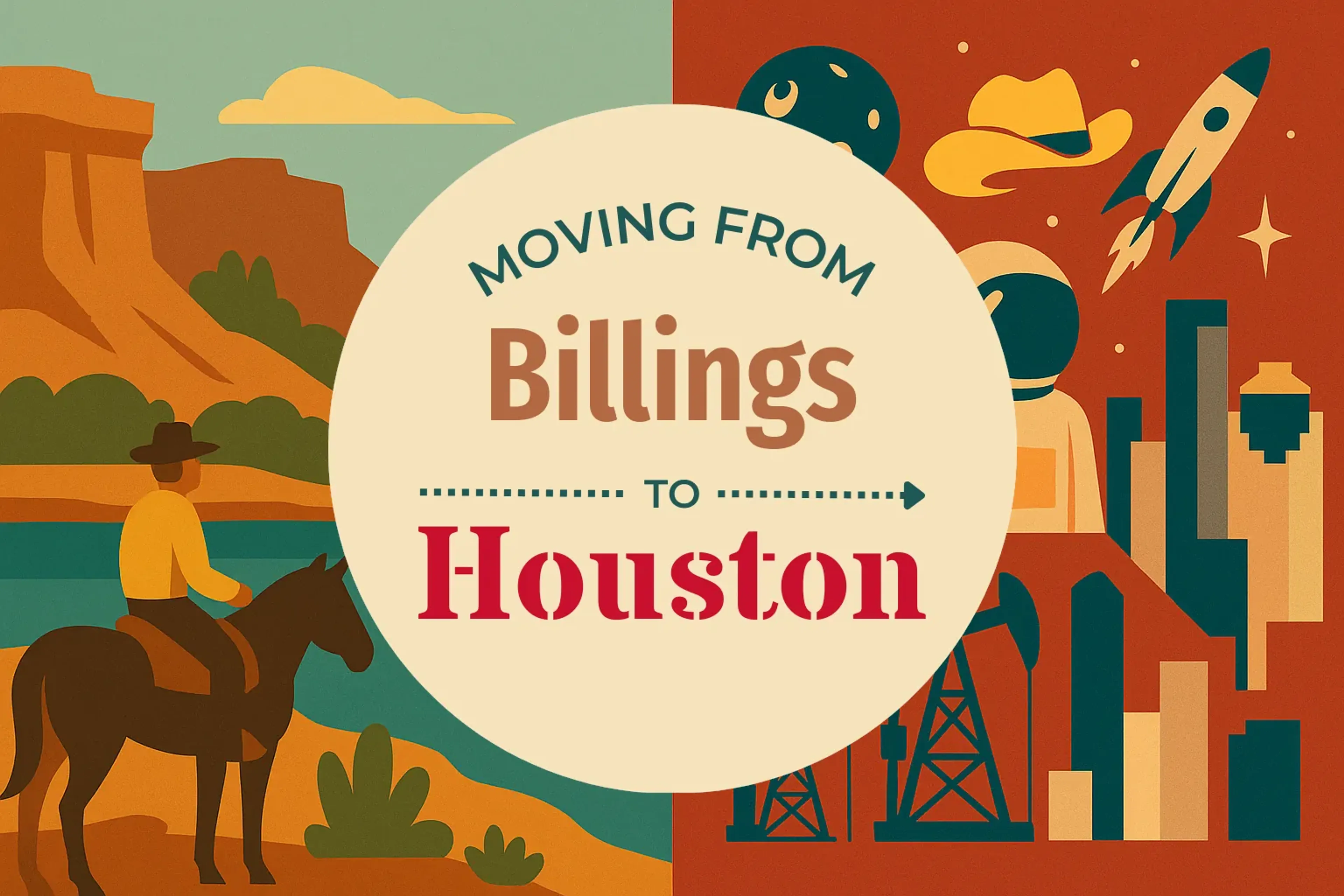 Side-by-side comparison of Billings to Houston moving companies