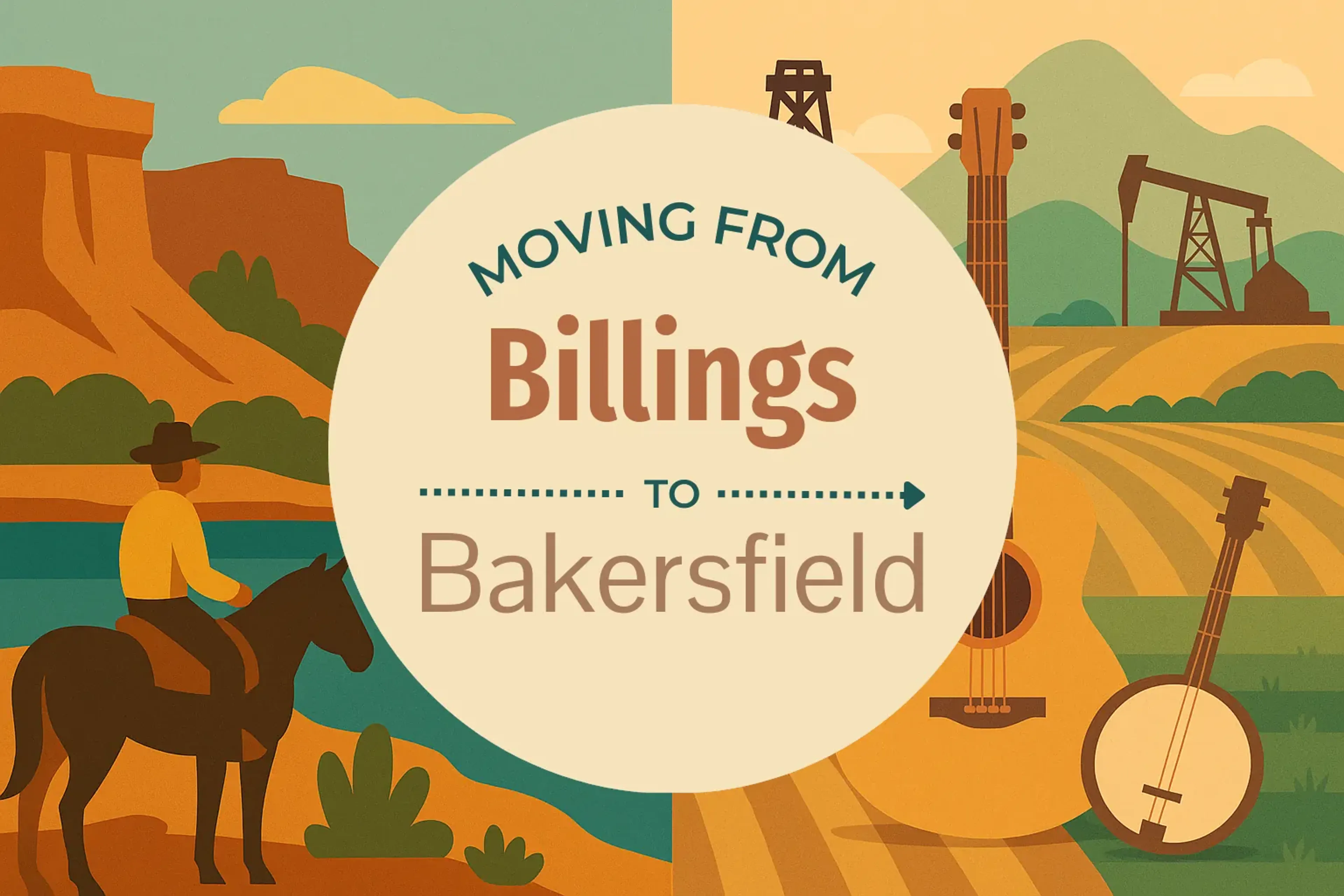 Side-by-side comparison of Billings to Bakersfield moving companies