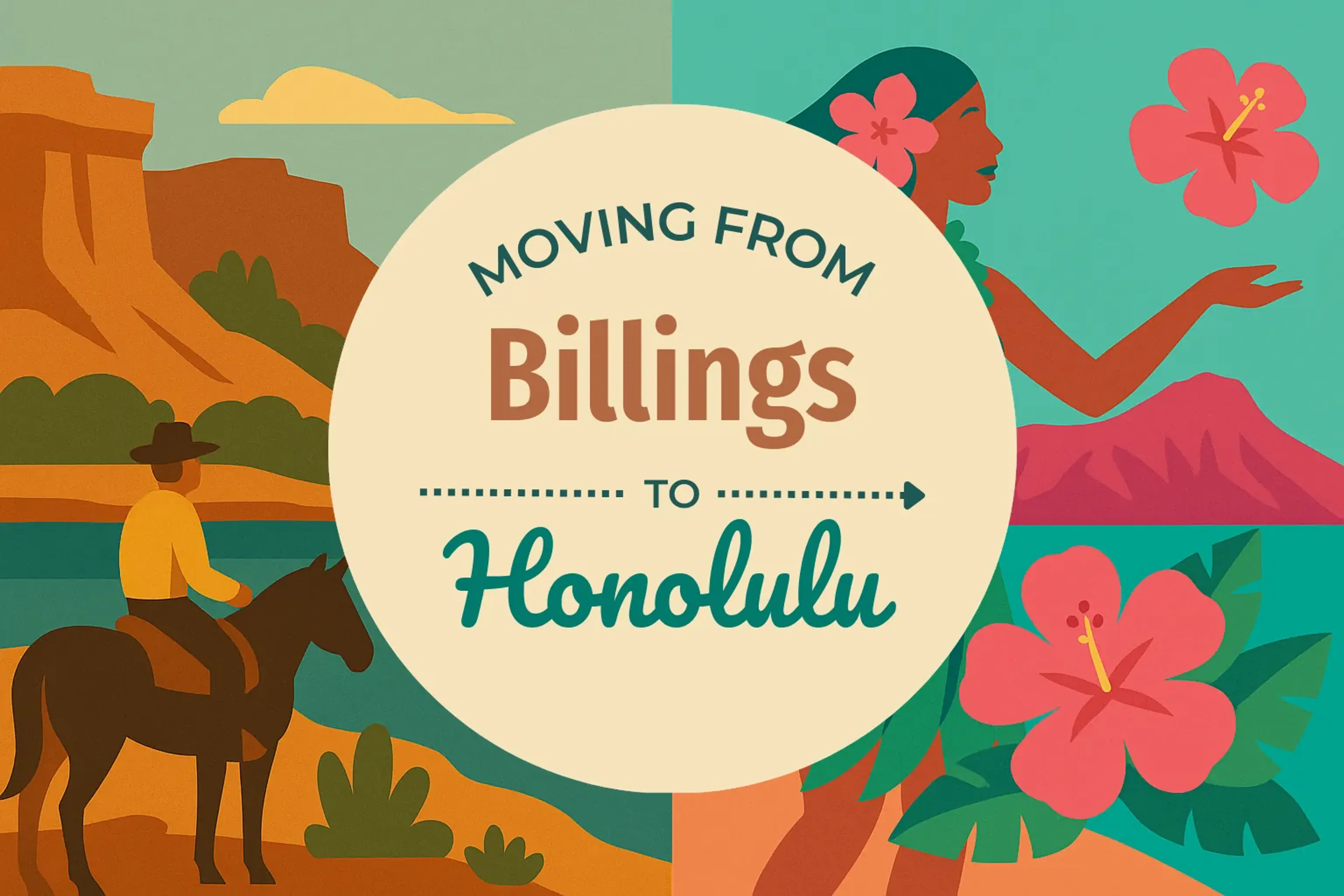 Side-by-side comparison of Billings to Honolulu moving companies