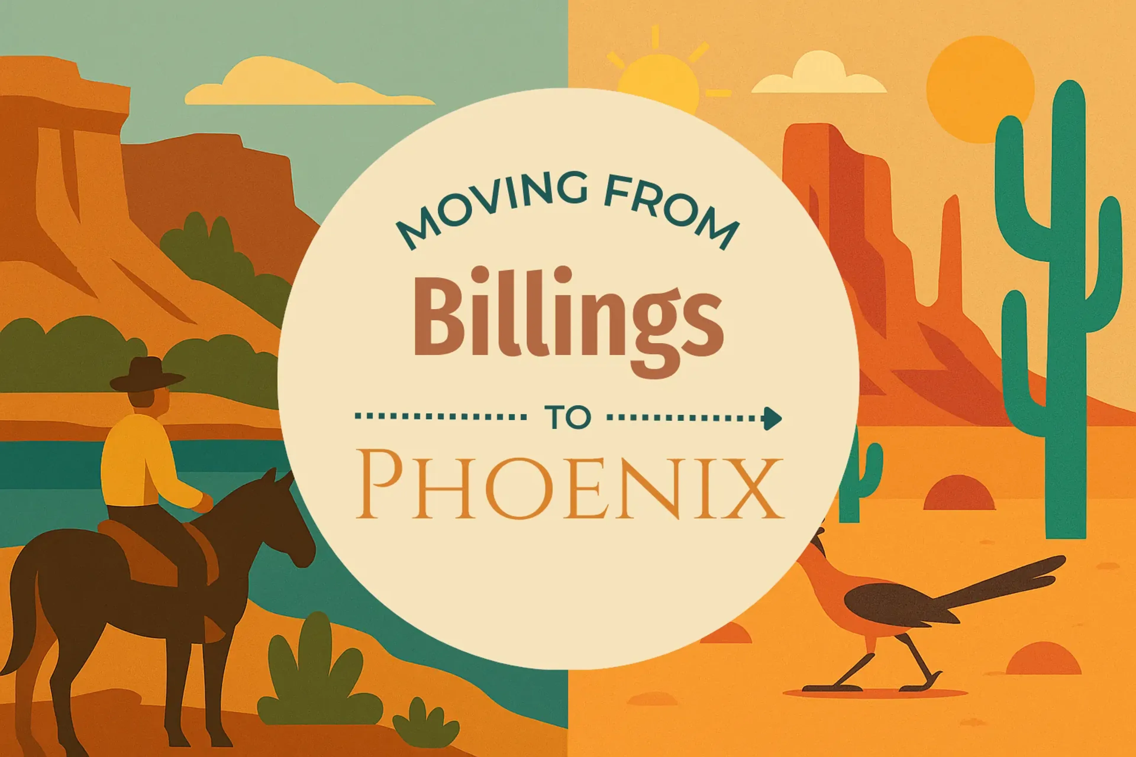 Side-by-side comparison of Billings to Phoenix moving companies