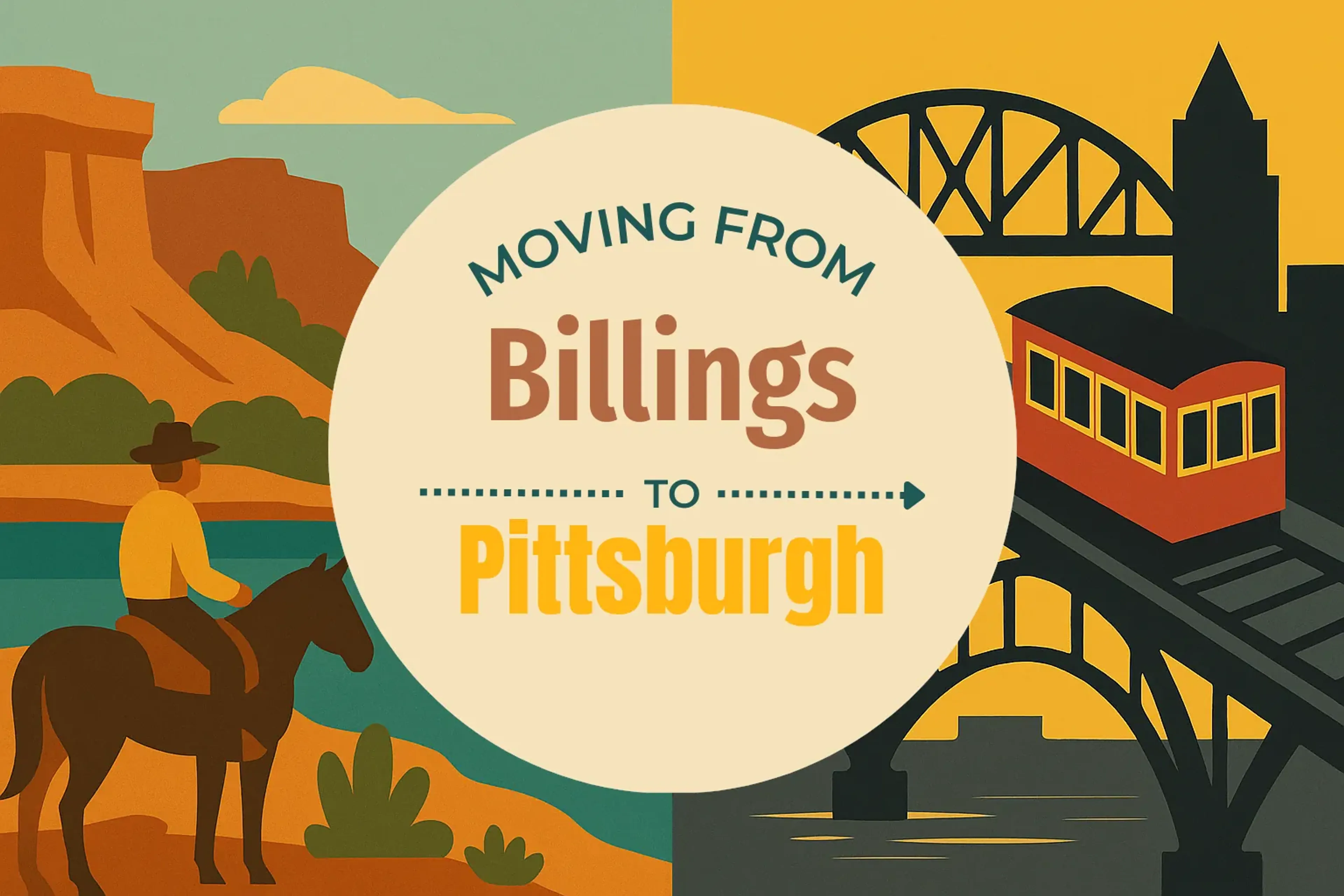 Side-by-side comparison of Billings to Pittsburgh moving companies