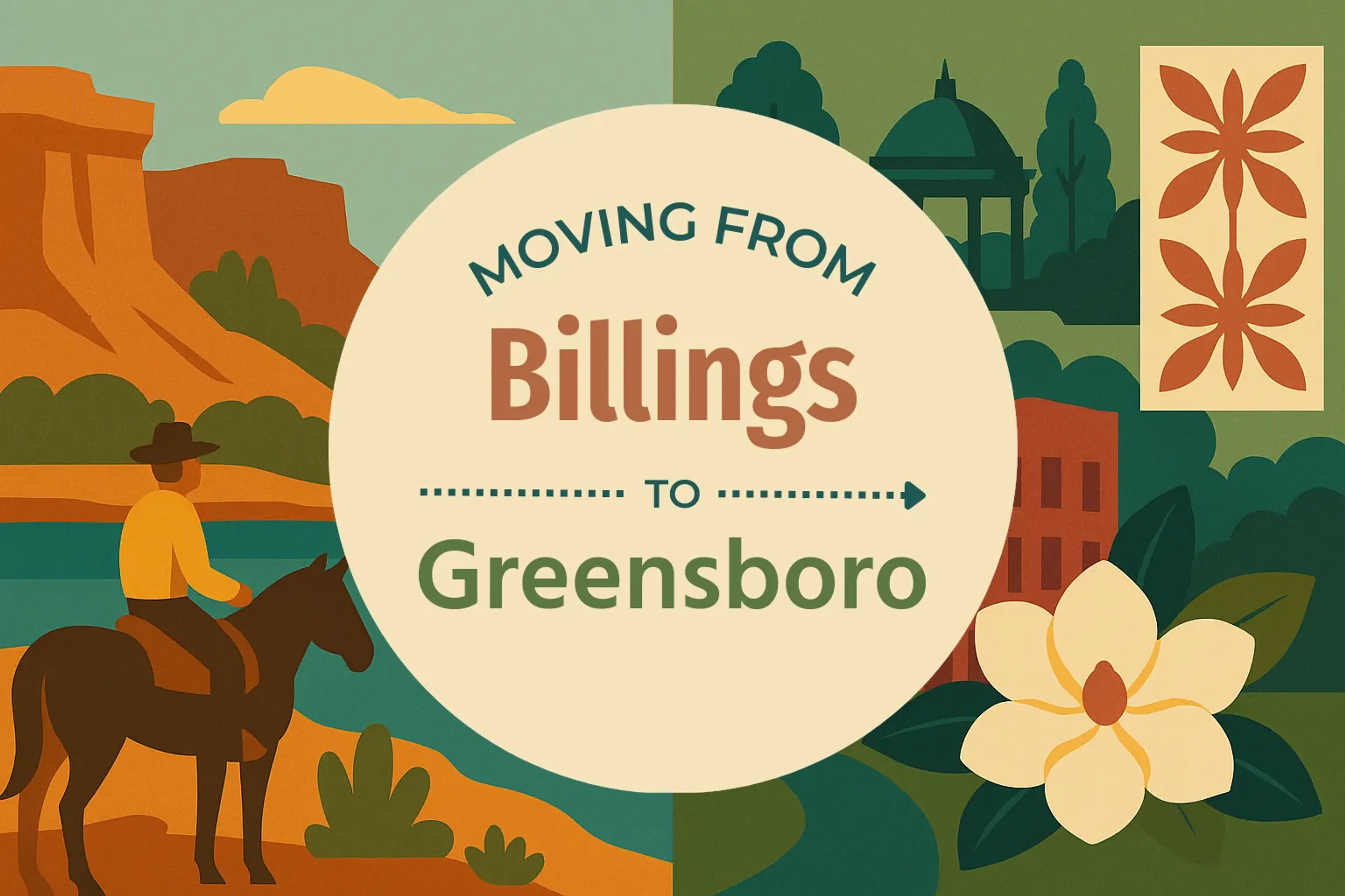 Side-by-side comparison of Billings to Greensboro moving companies