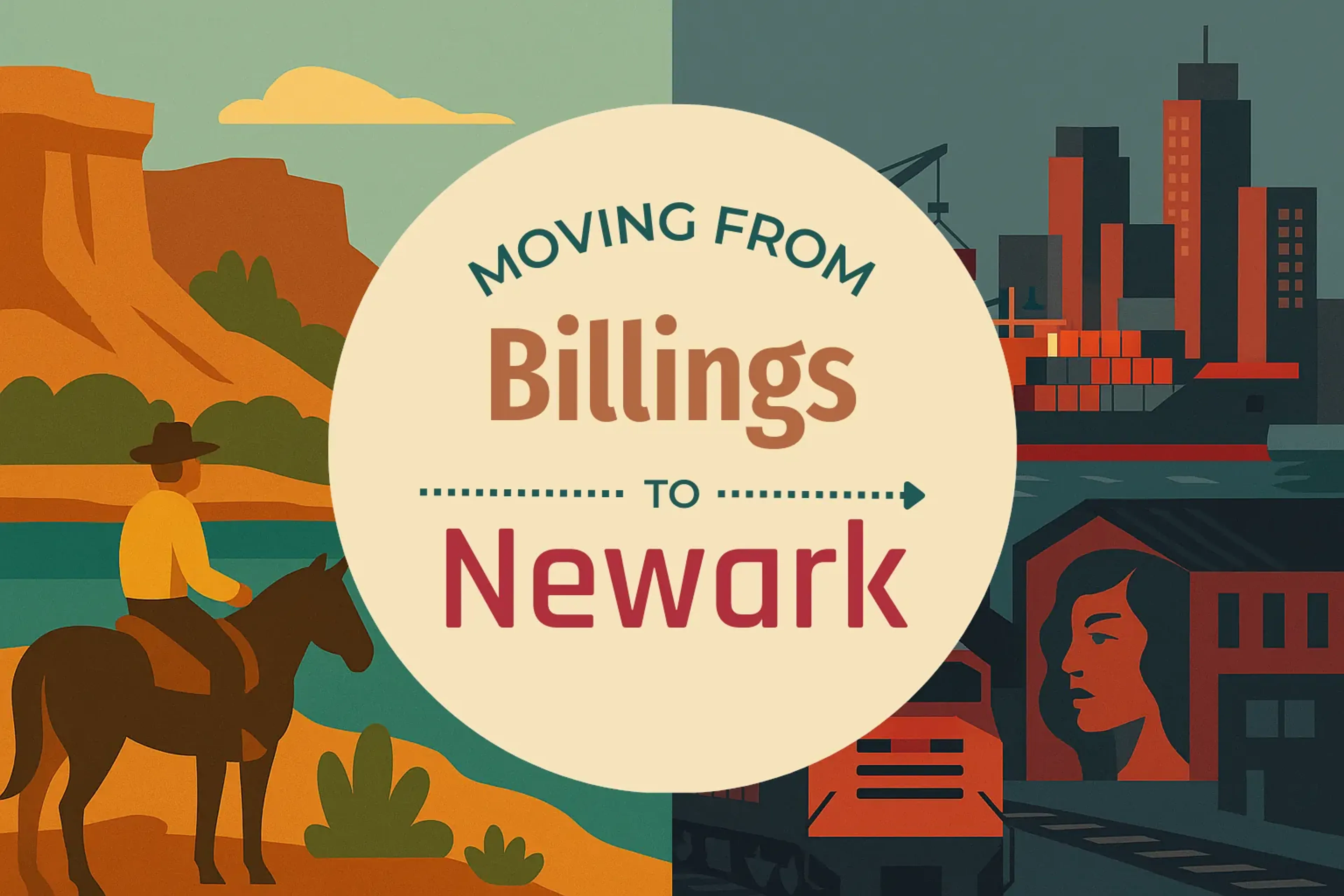 Side-by-side comparison of Billings to Newark moving companies
