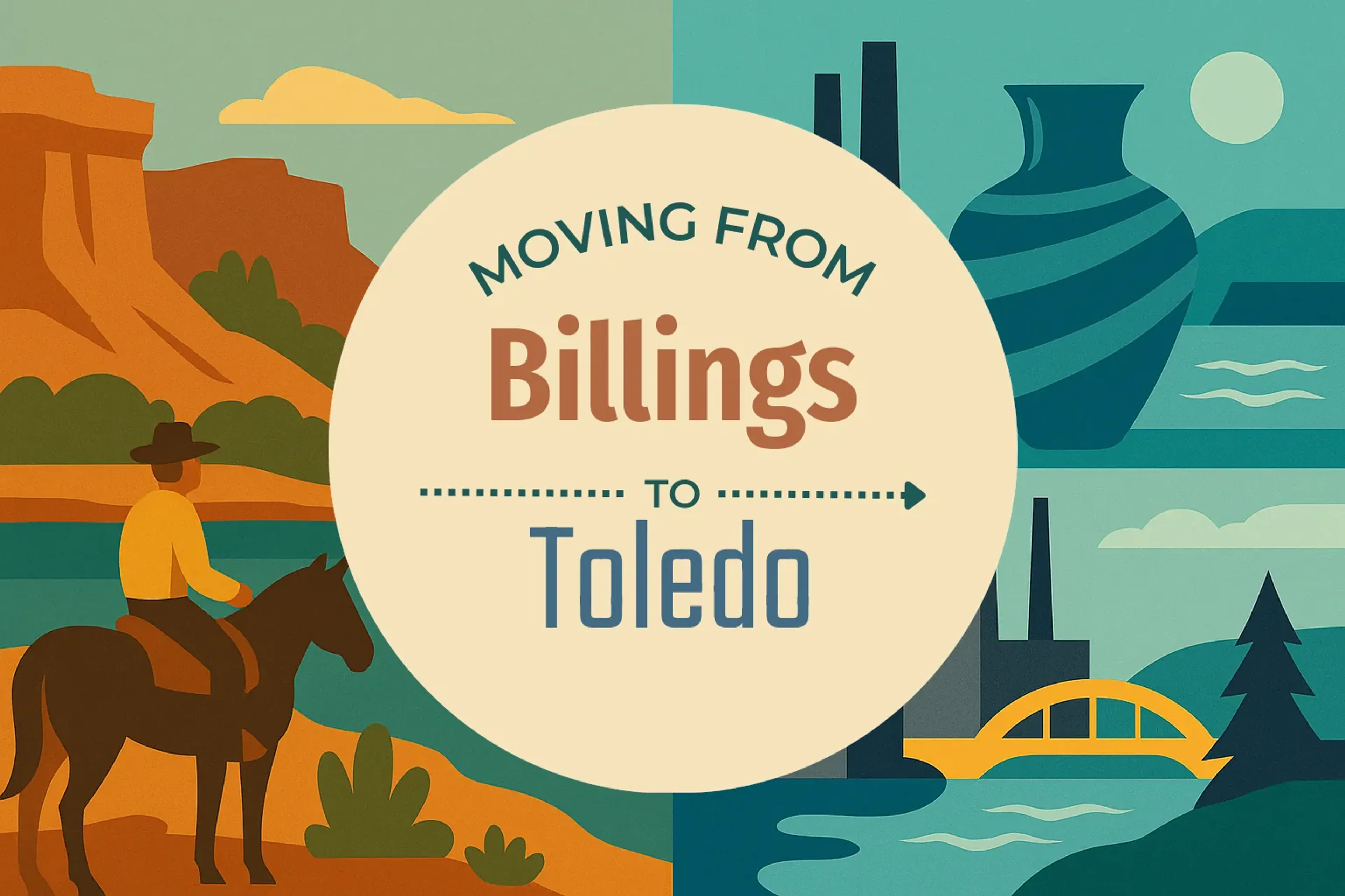 Side-by-side comparison of Billings to Toledo moving companies