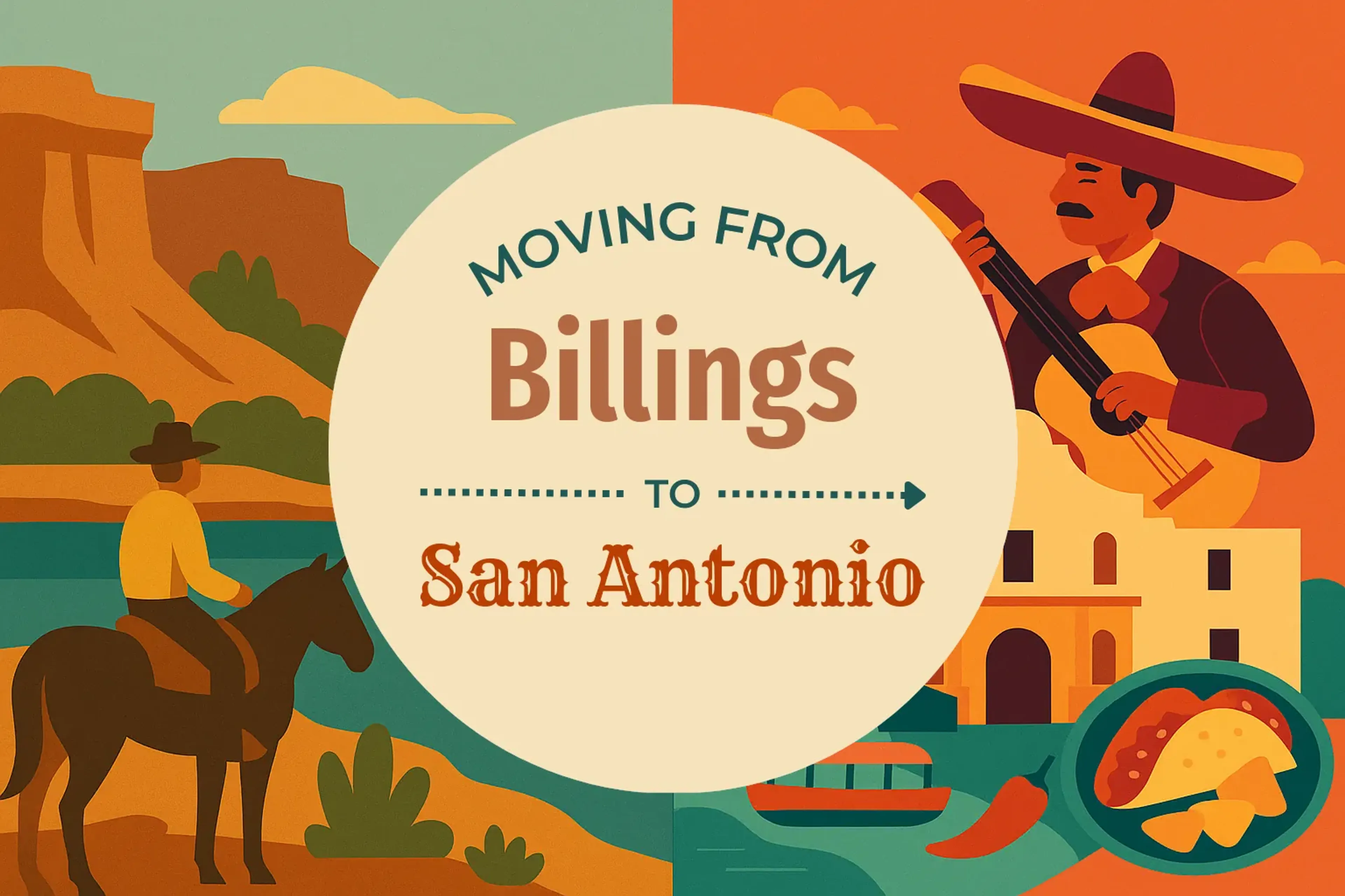Side-by-side comparison of Billings to San Antonio moving companies